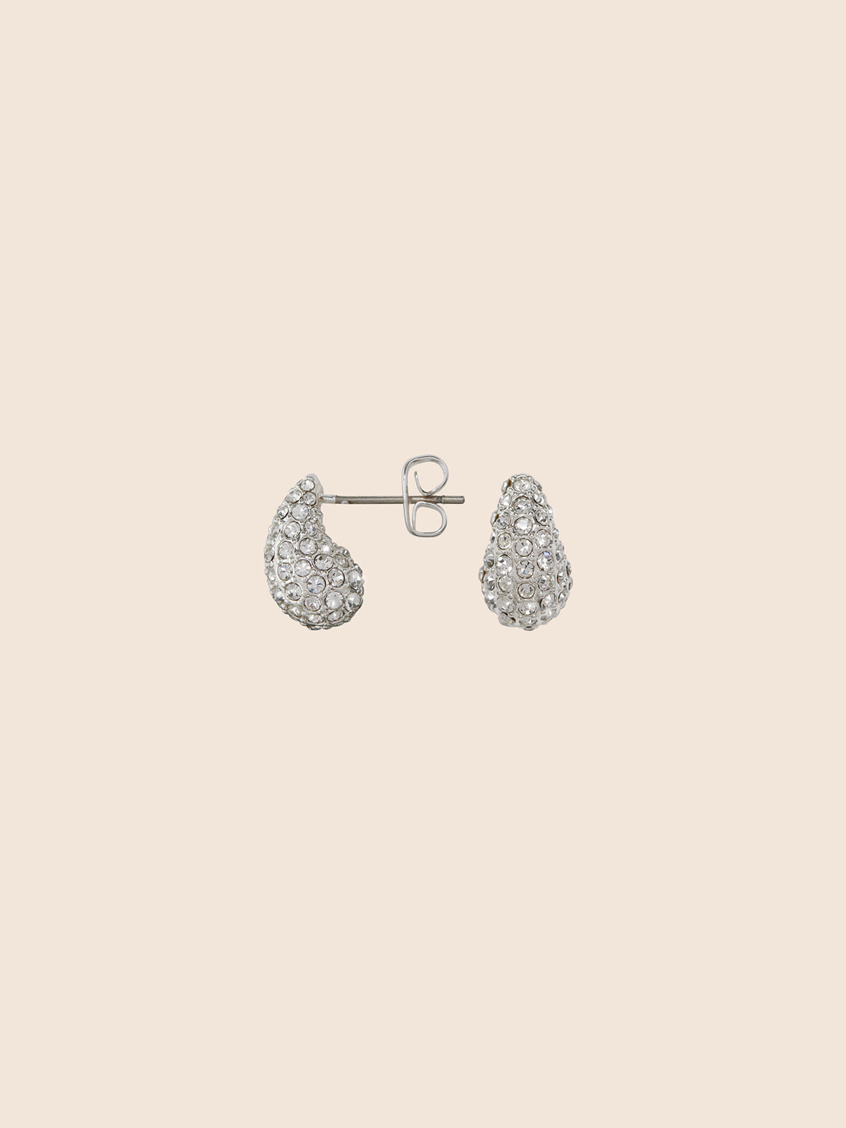 Amalia crystal earrings silver
