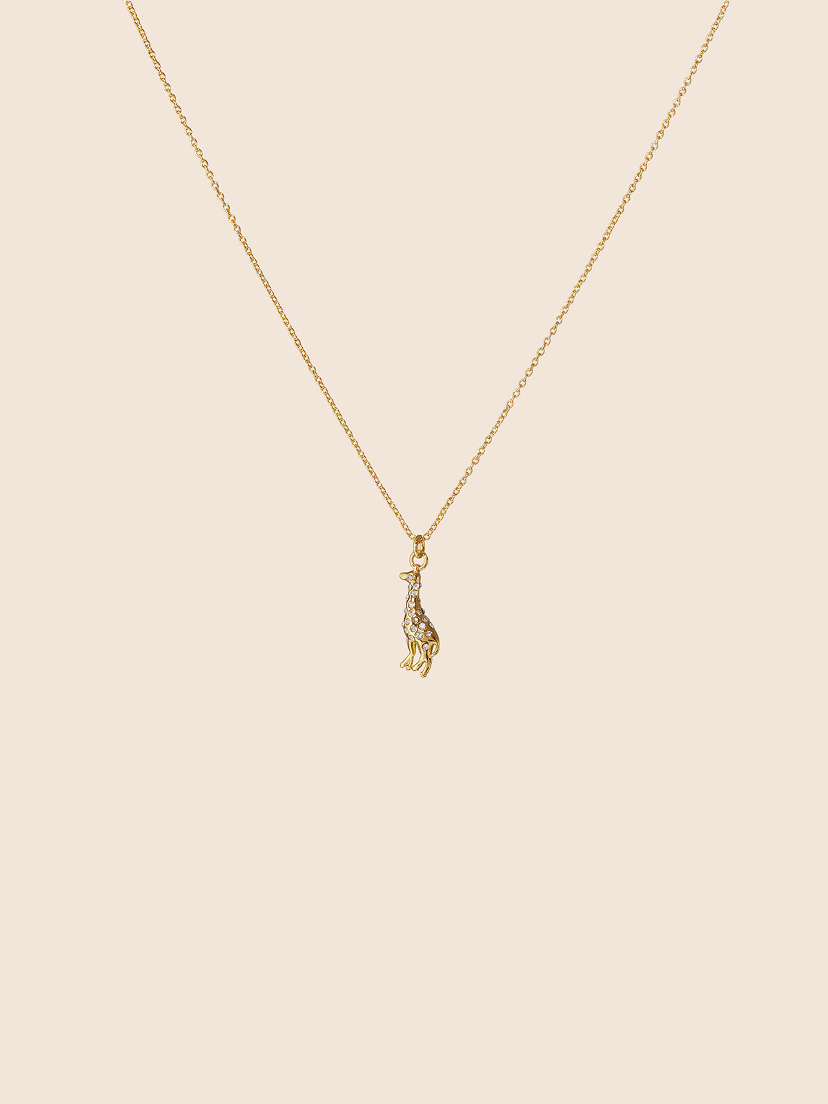 Giraff crystal necklace