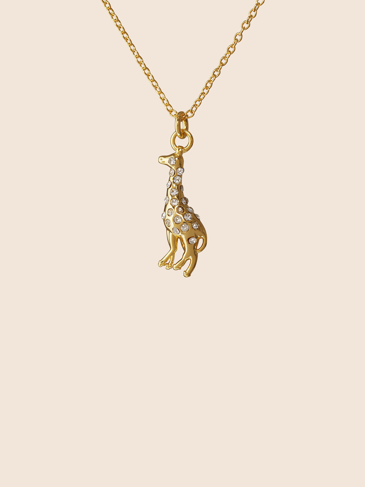 Giraff crystal necklace