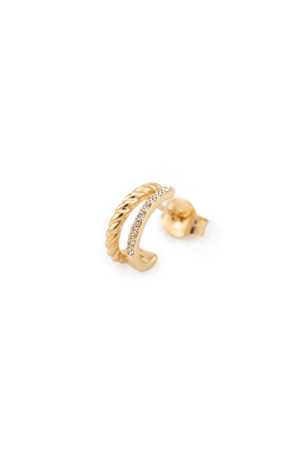 Lumina twisted hoops