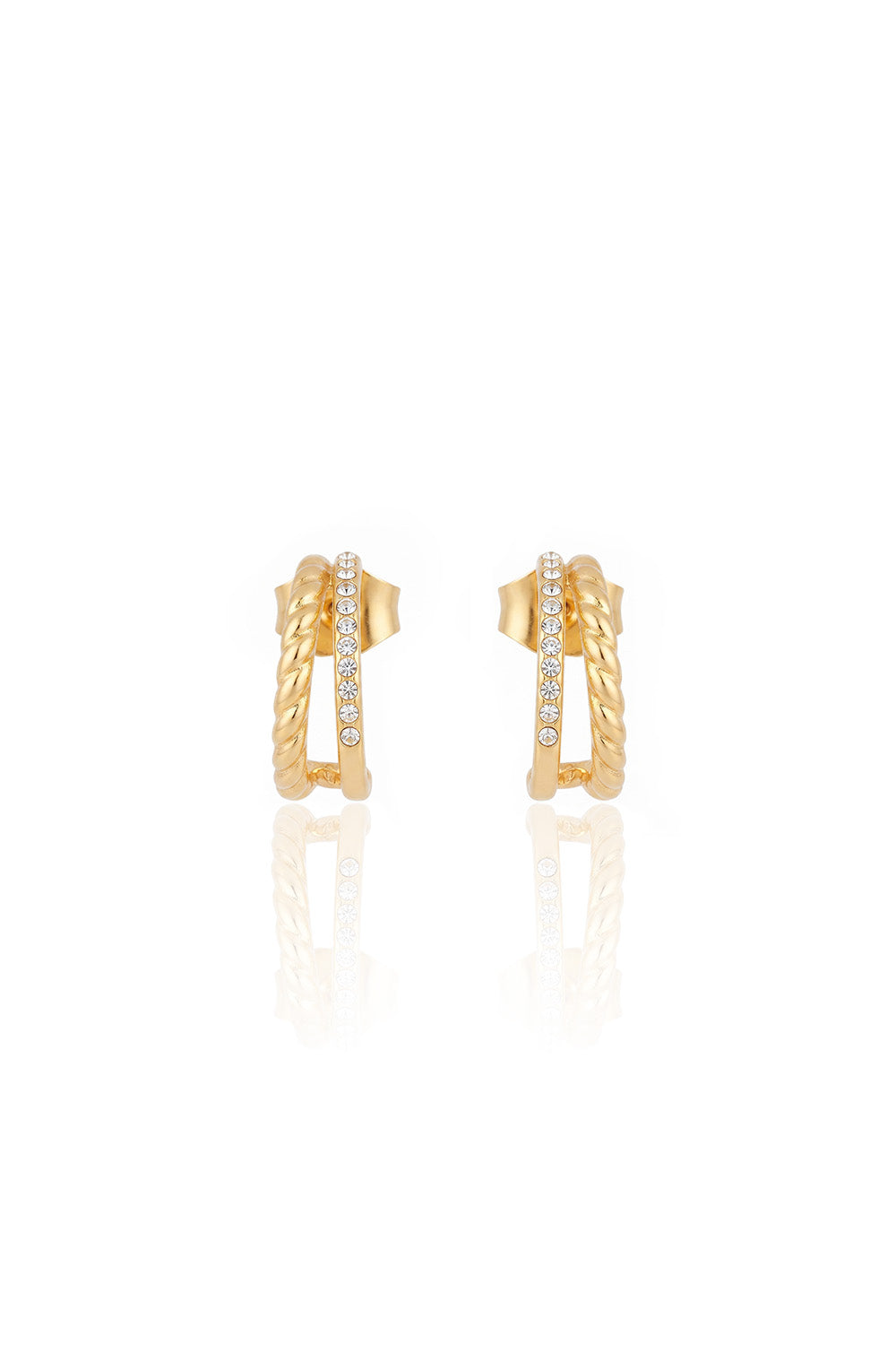 Lumina twisted hoops