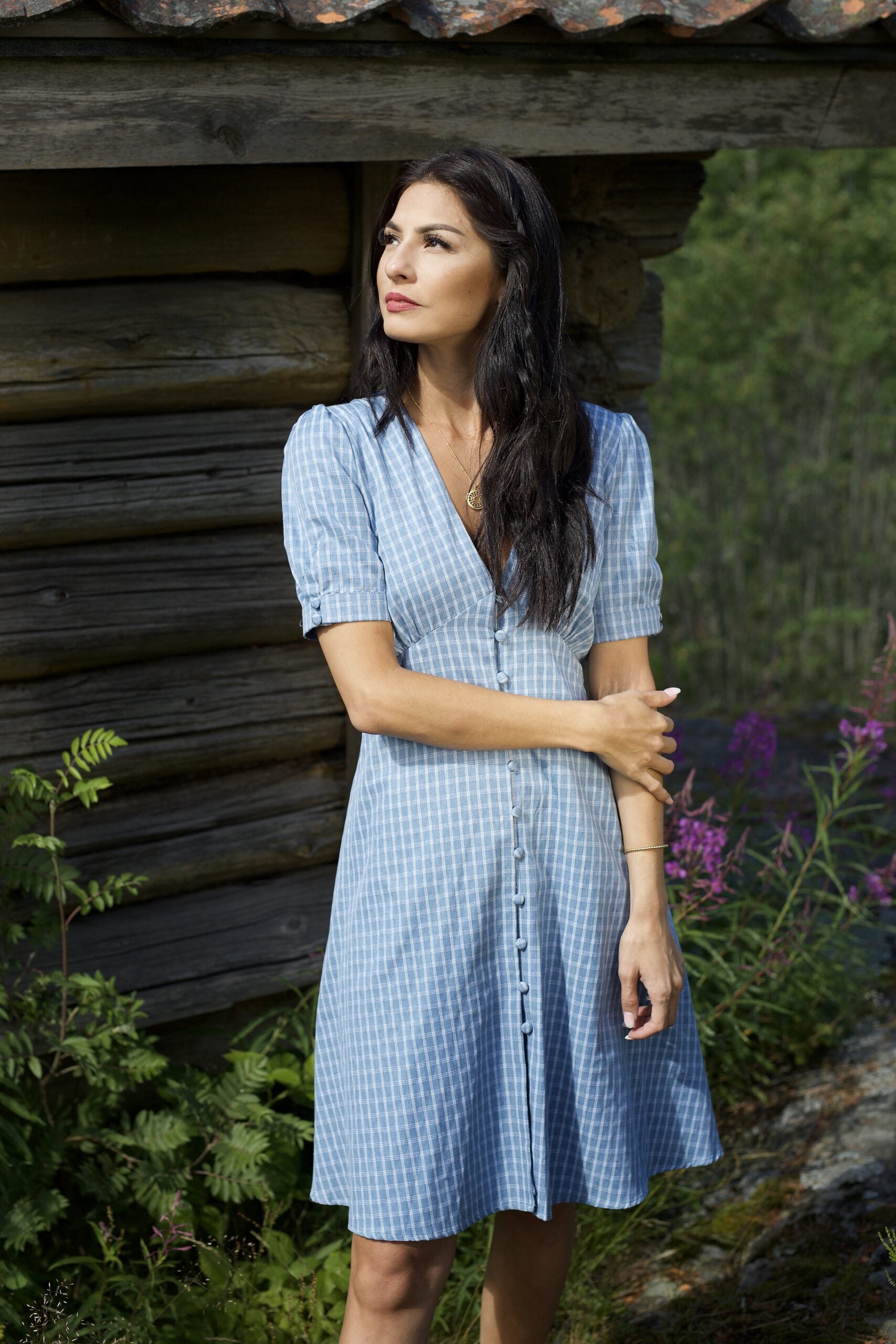 SS21 - Ebba kjole blå