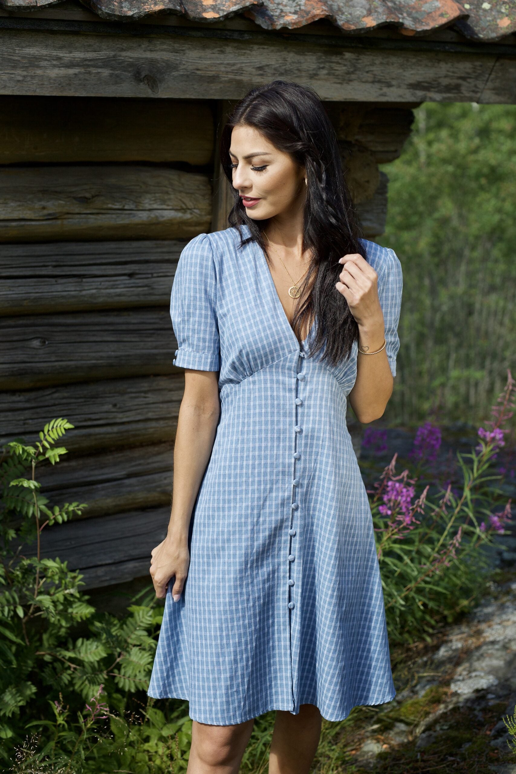 SS21 - Ebba kjole blå