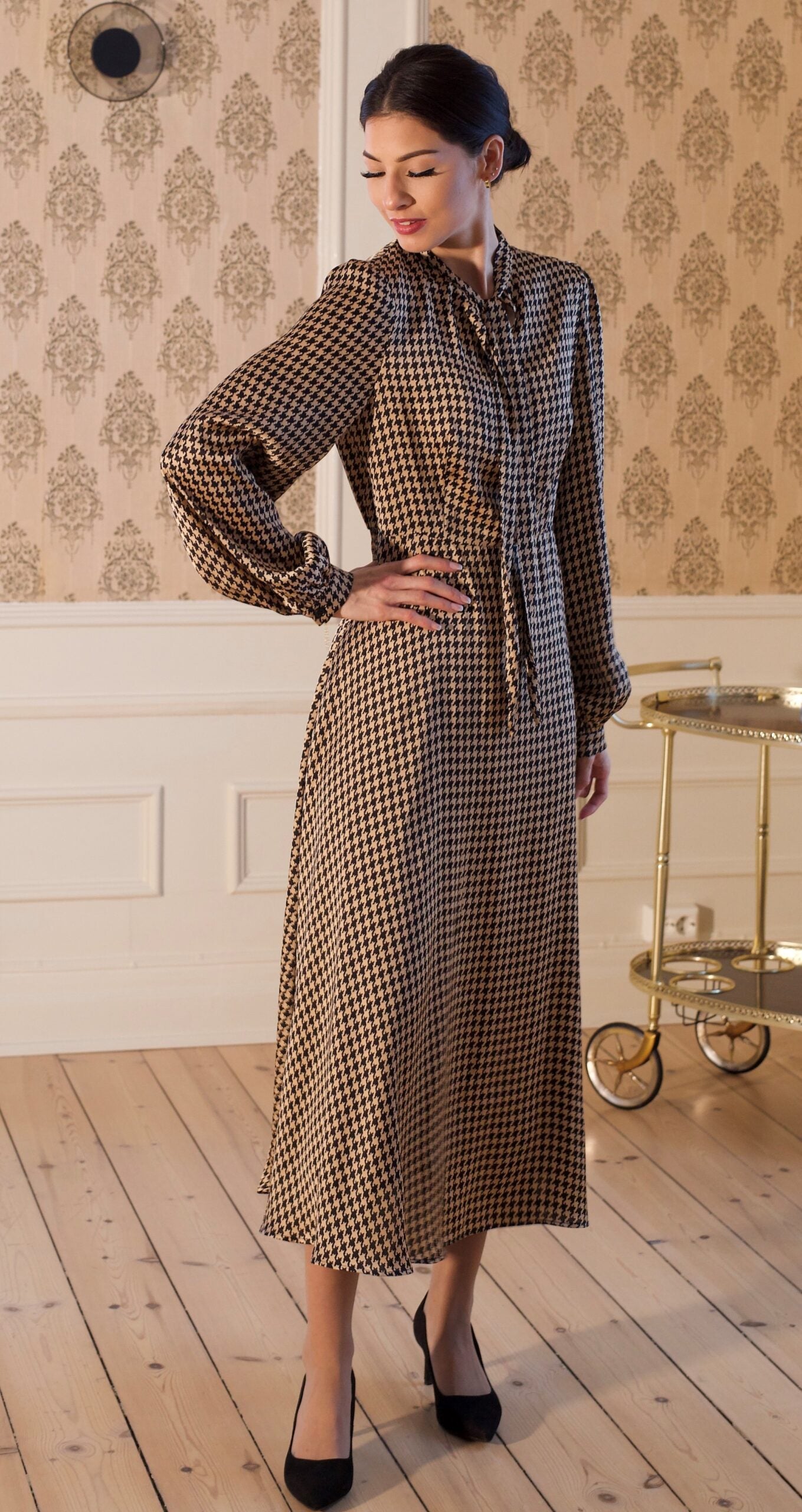 AW21 - Evelyn kjole sort