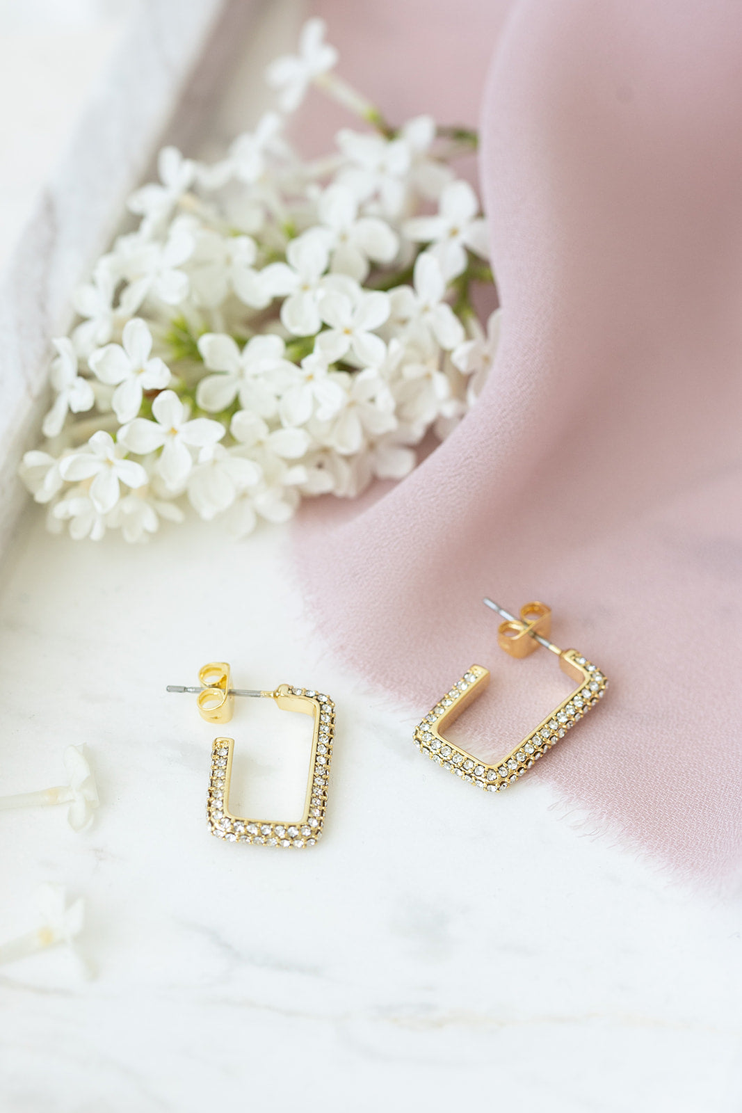 Emy crystal earrings petite