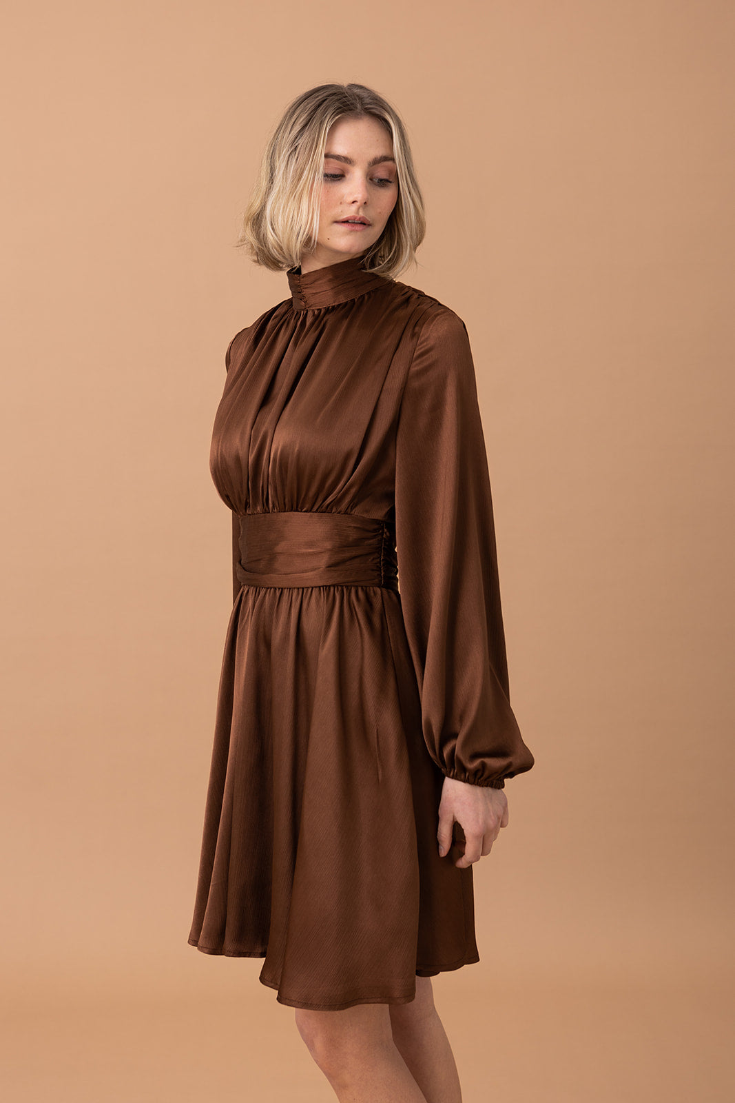 AW23 - Juvelia kjole brun