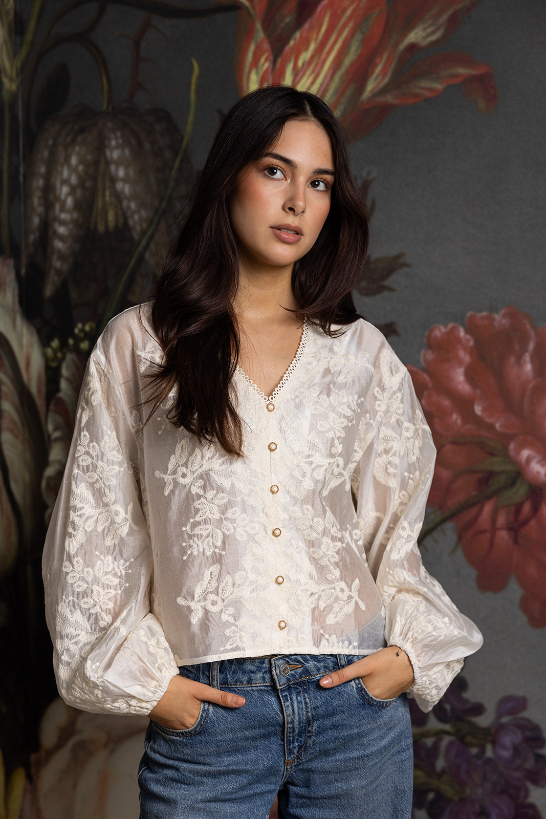 Julia blouse creme