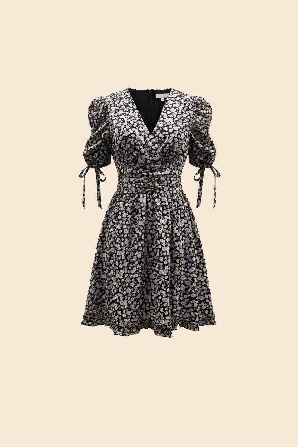 Aurelie dress black print