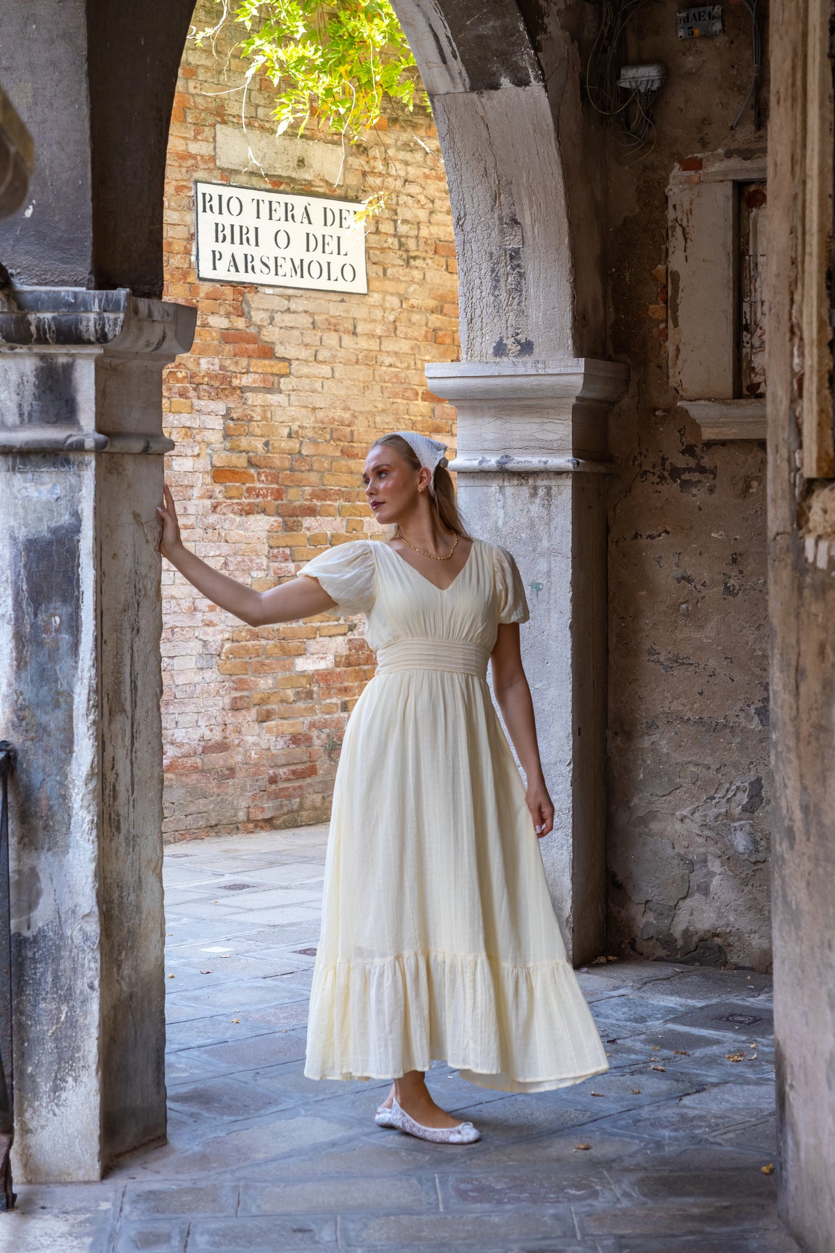 SS27 Carlotta dress light yellow