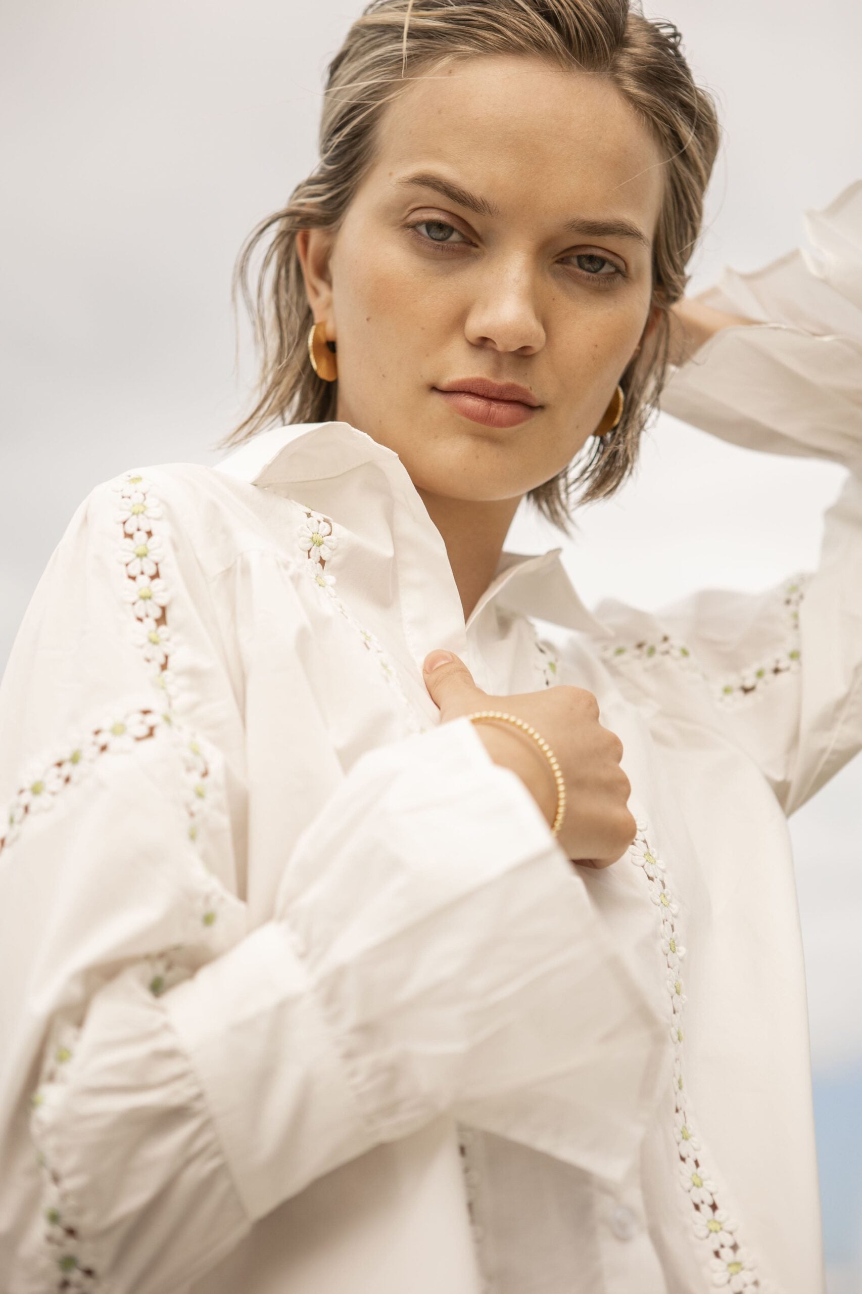 SS22 - Jasmine green flower bluse