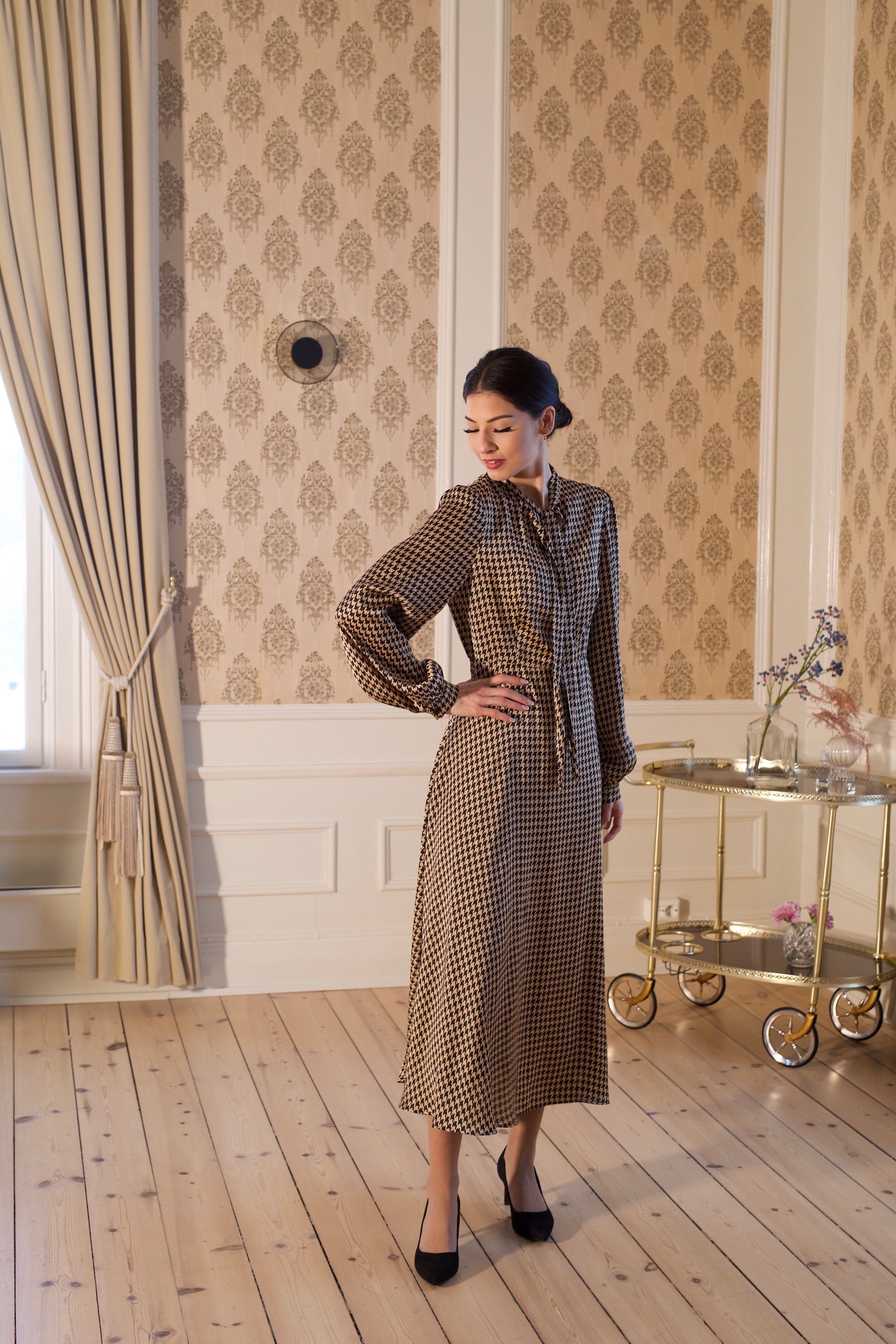 AW21 - Evelyn kjole sort