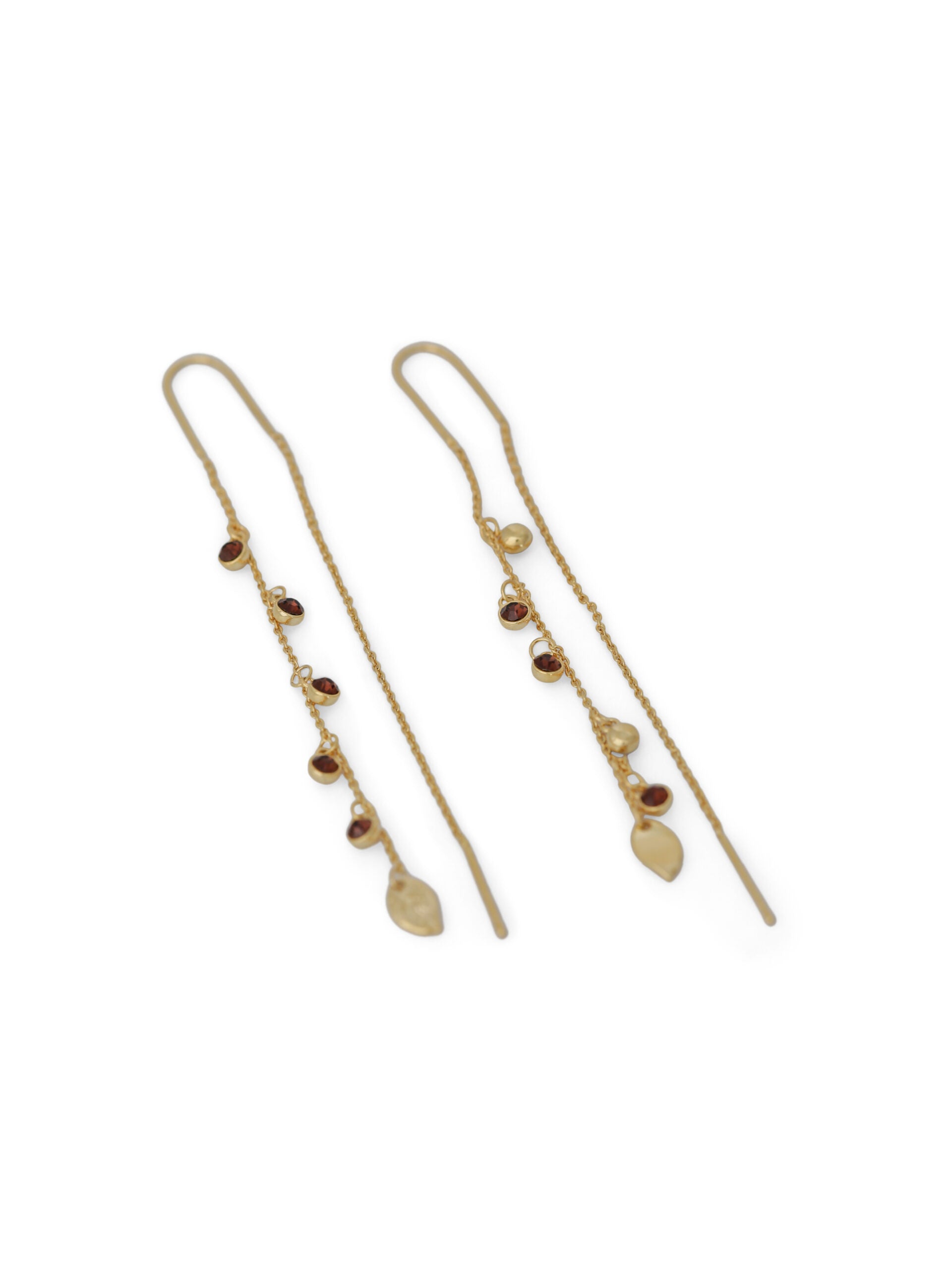 Soline crystal øredobber smoked topaz