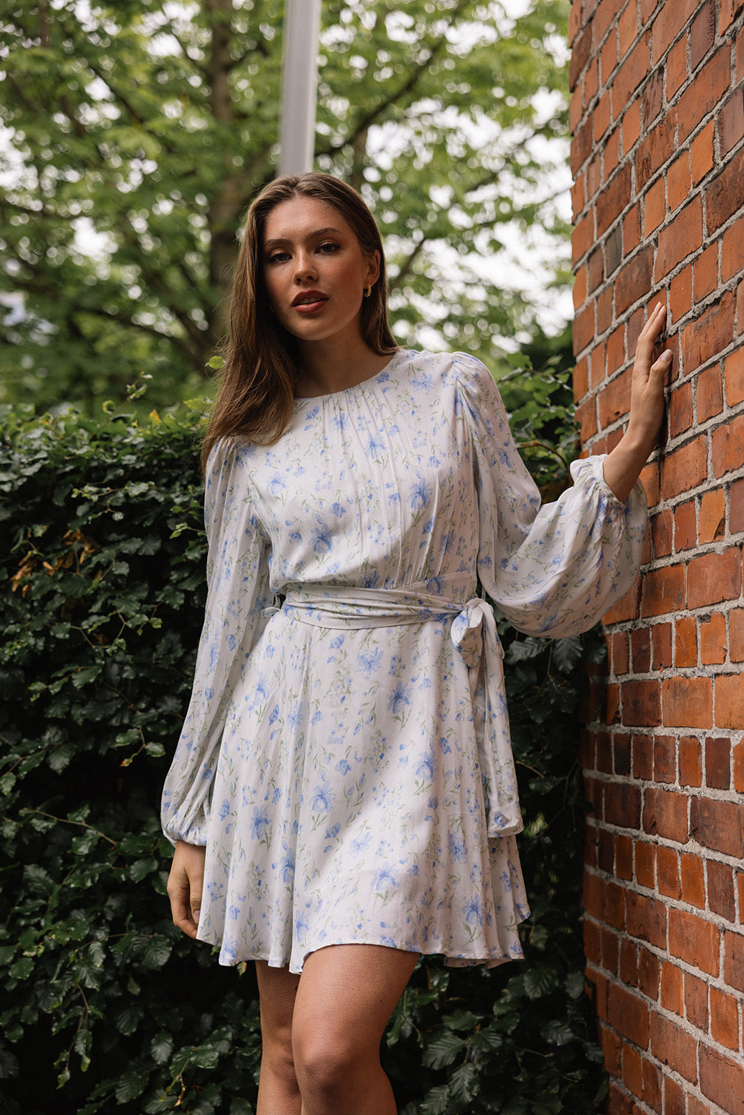 Lise dress blue print