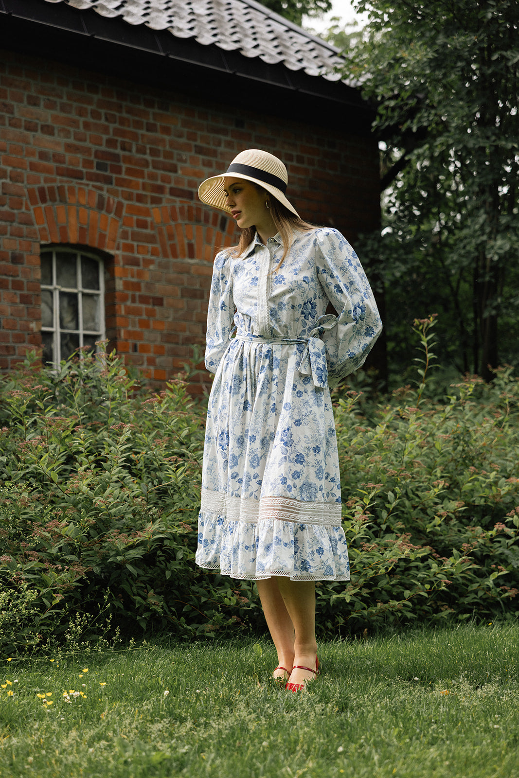 Amandine dress white/blue