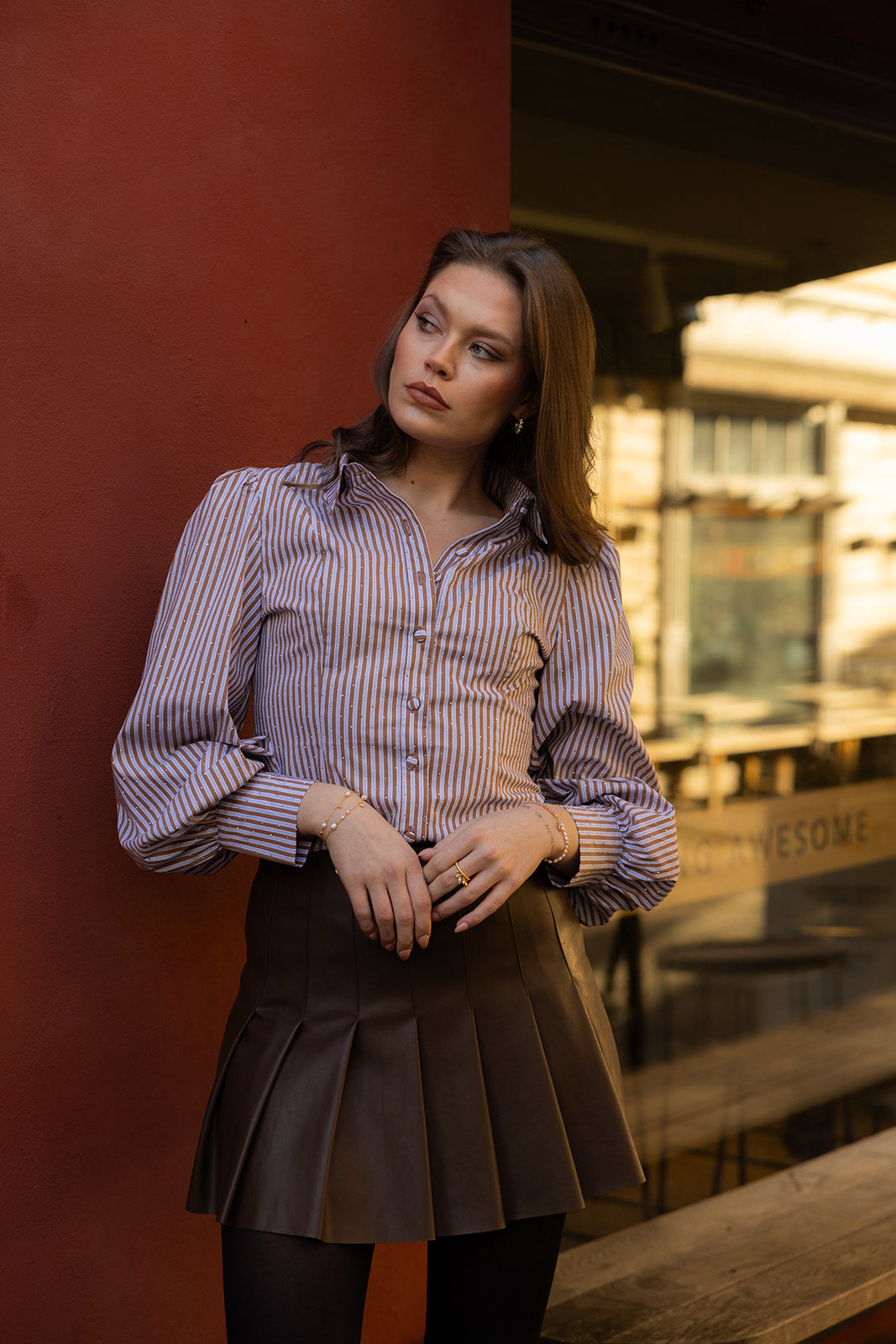 AW26 Aina skirt brown