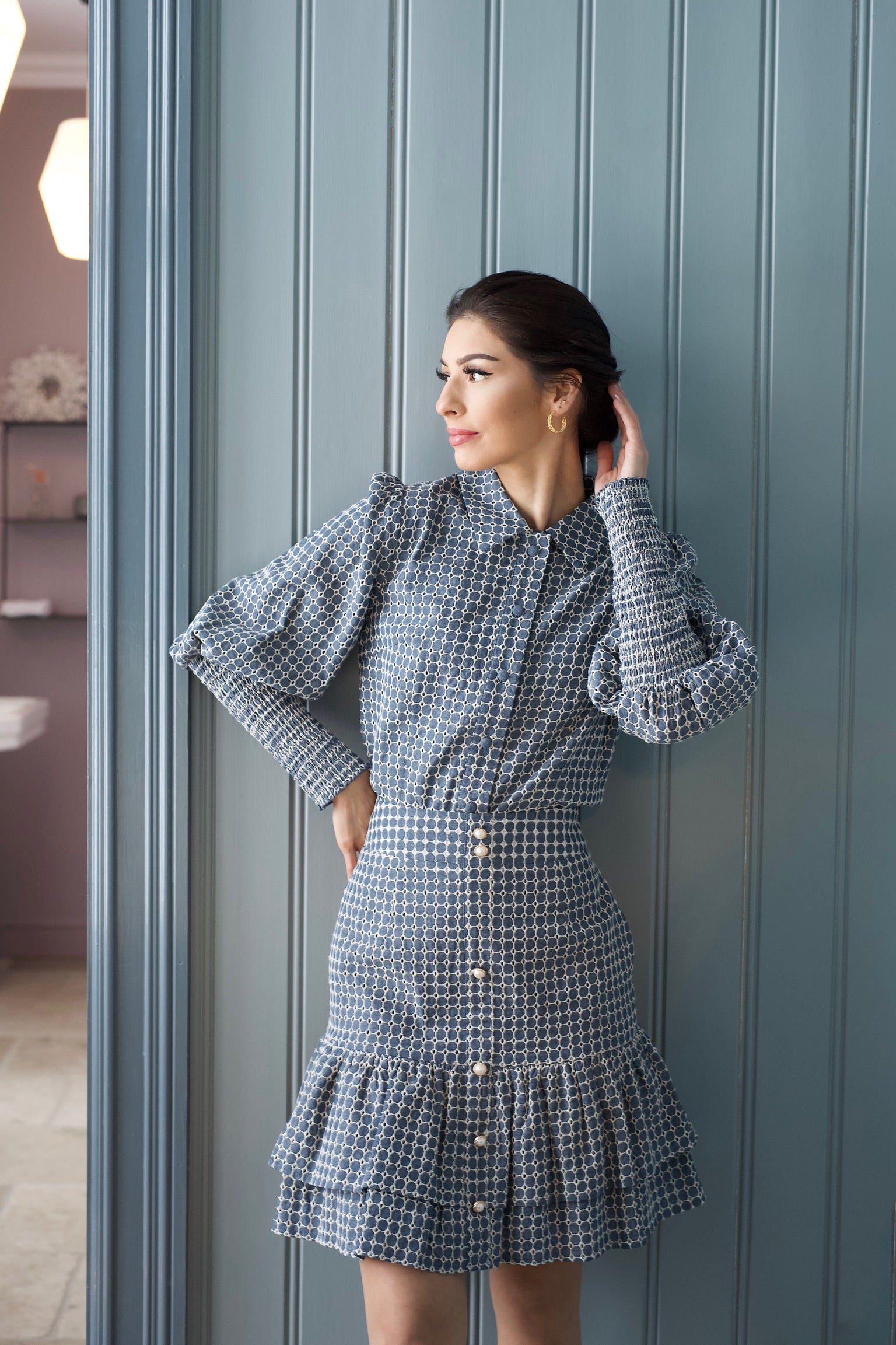 AW-21 - Kayla skjørt blå