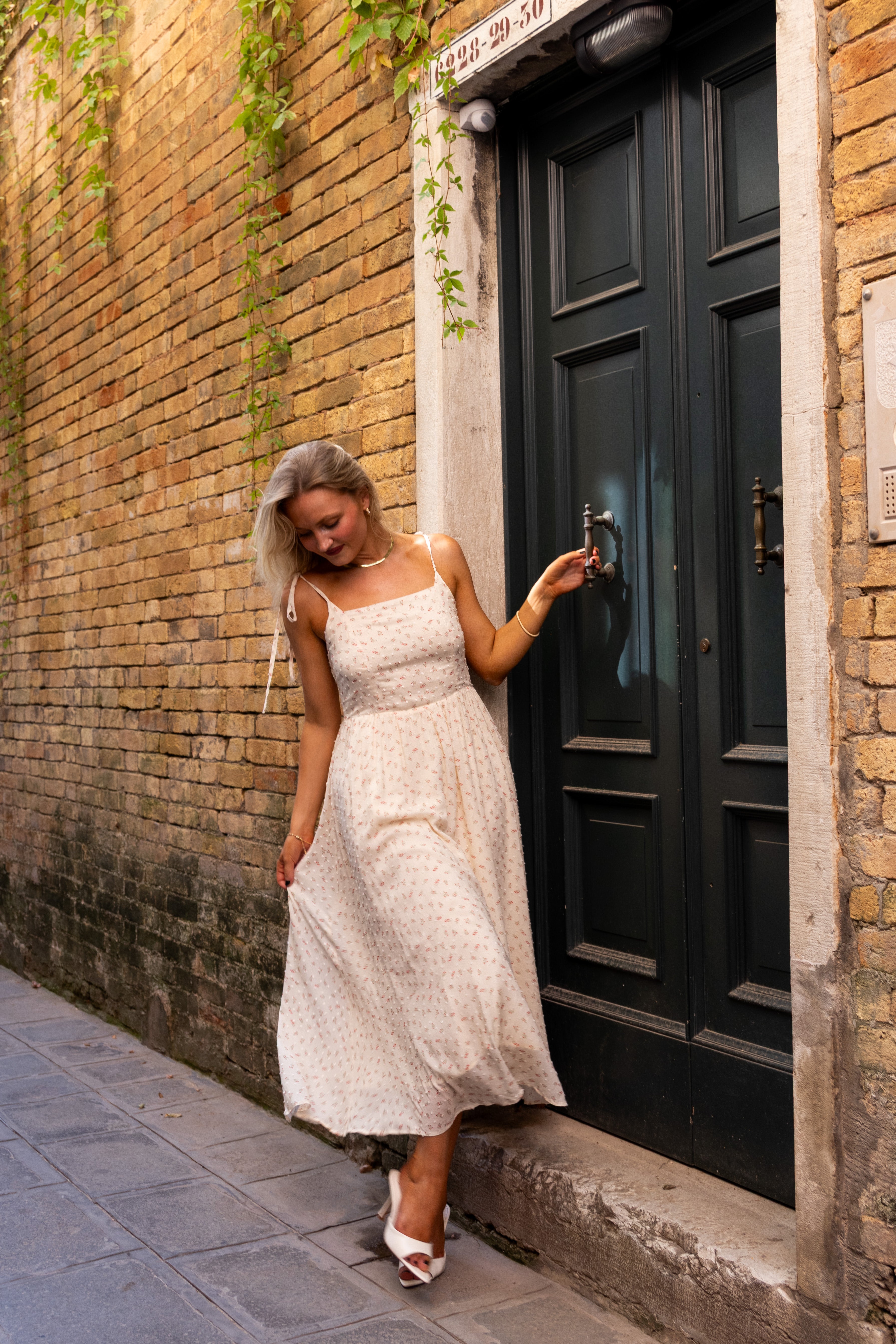 SS27 Mathilde dress red print