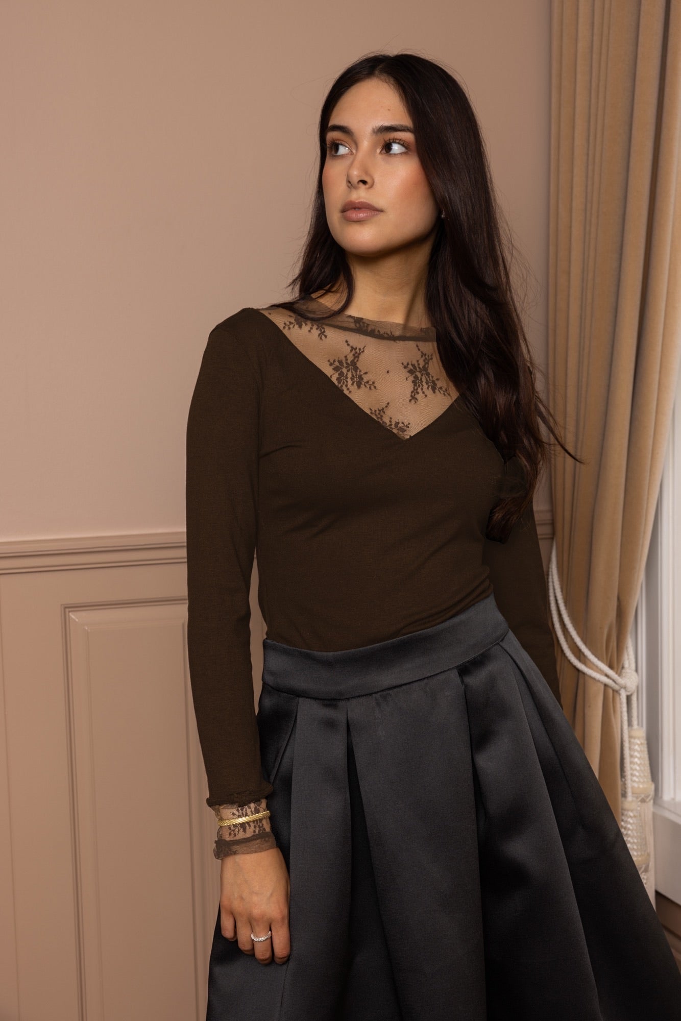 Mirijam blouse brown - forhåndssalg