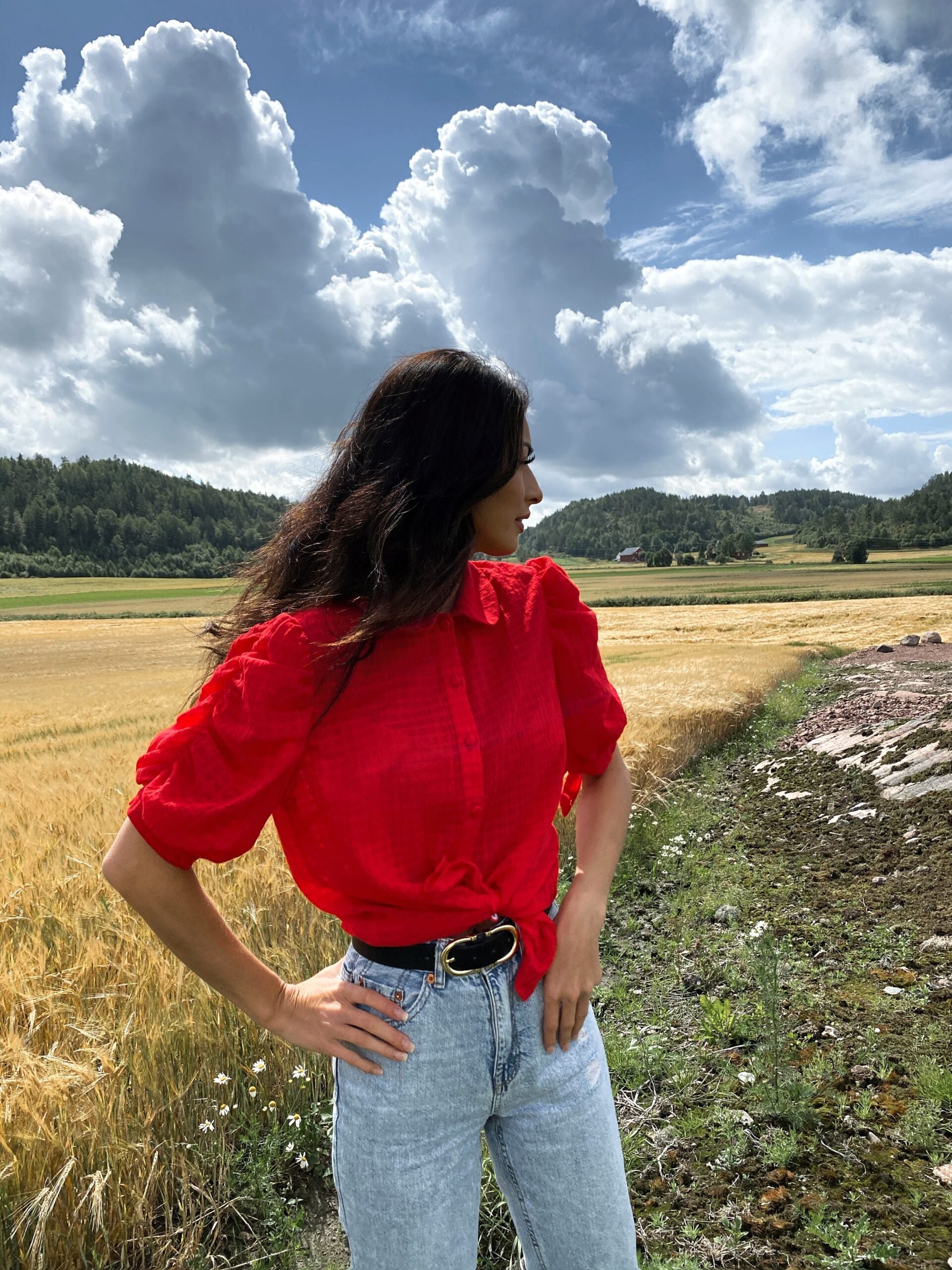 SS21 - Selma bluse rød