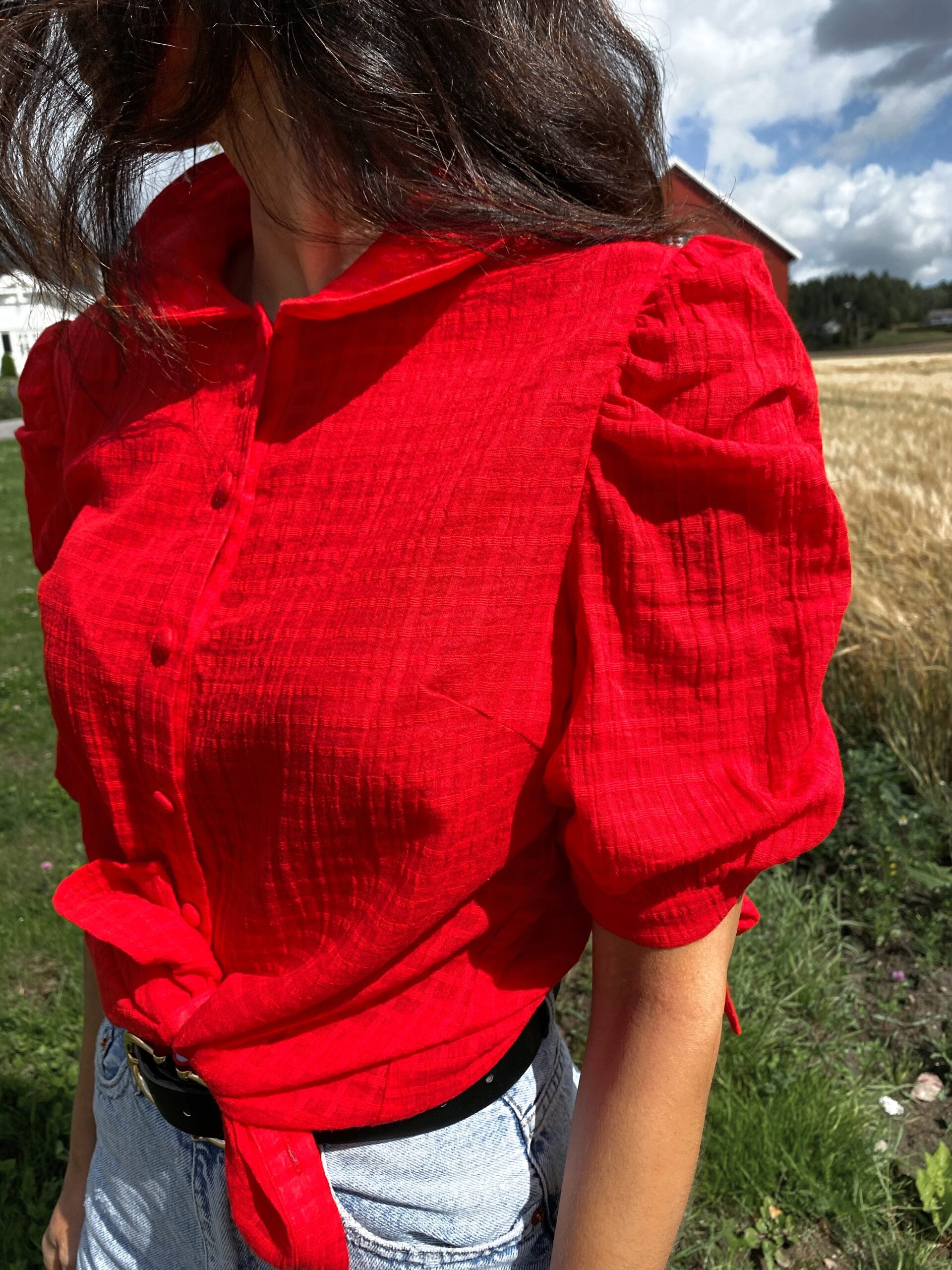SS21 - Selma bluse rød