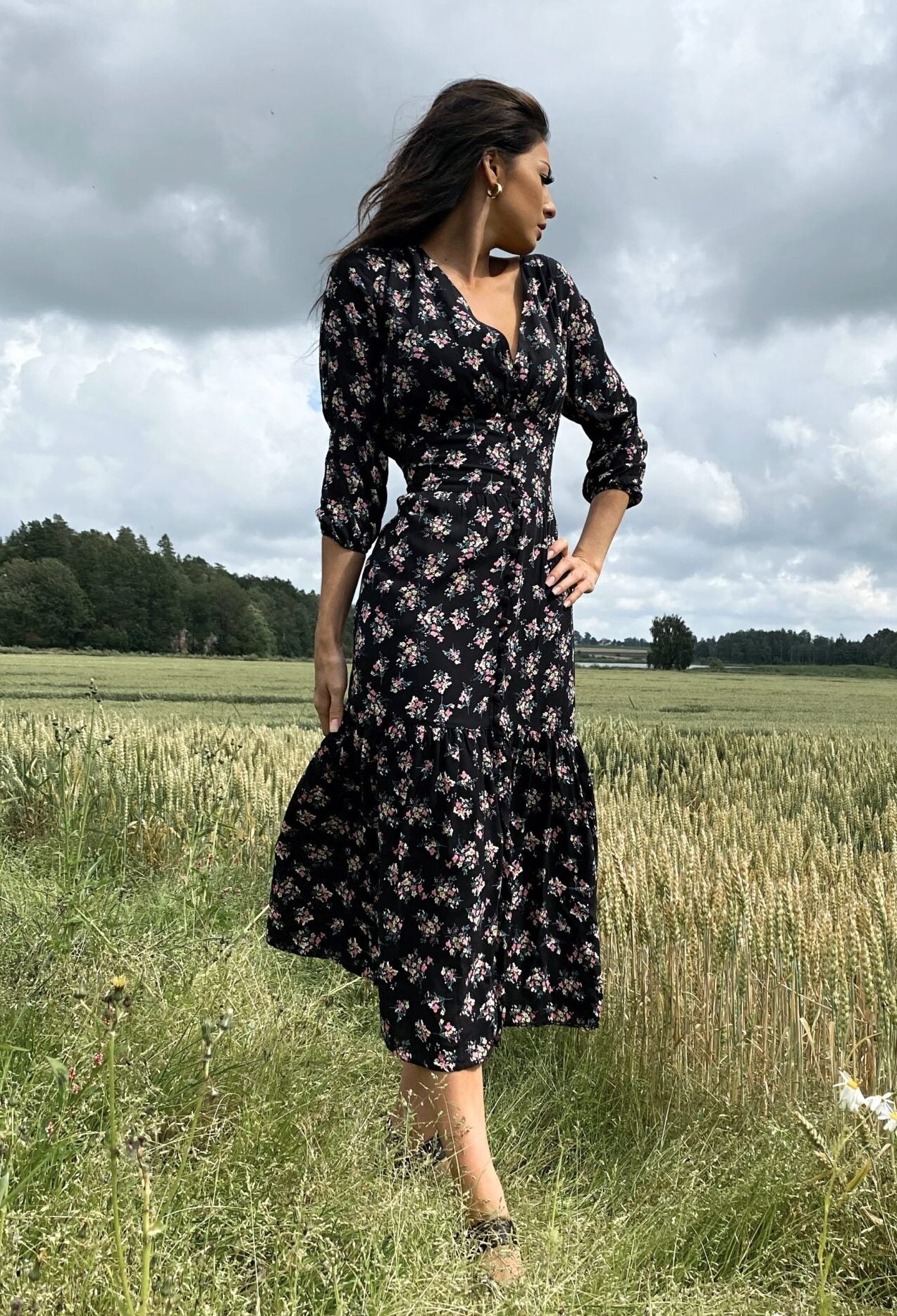 SS21 - Hedvig kjole sort