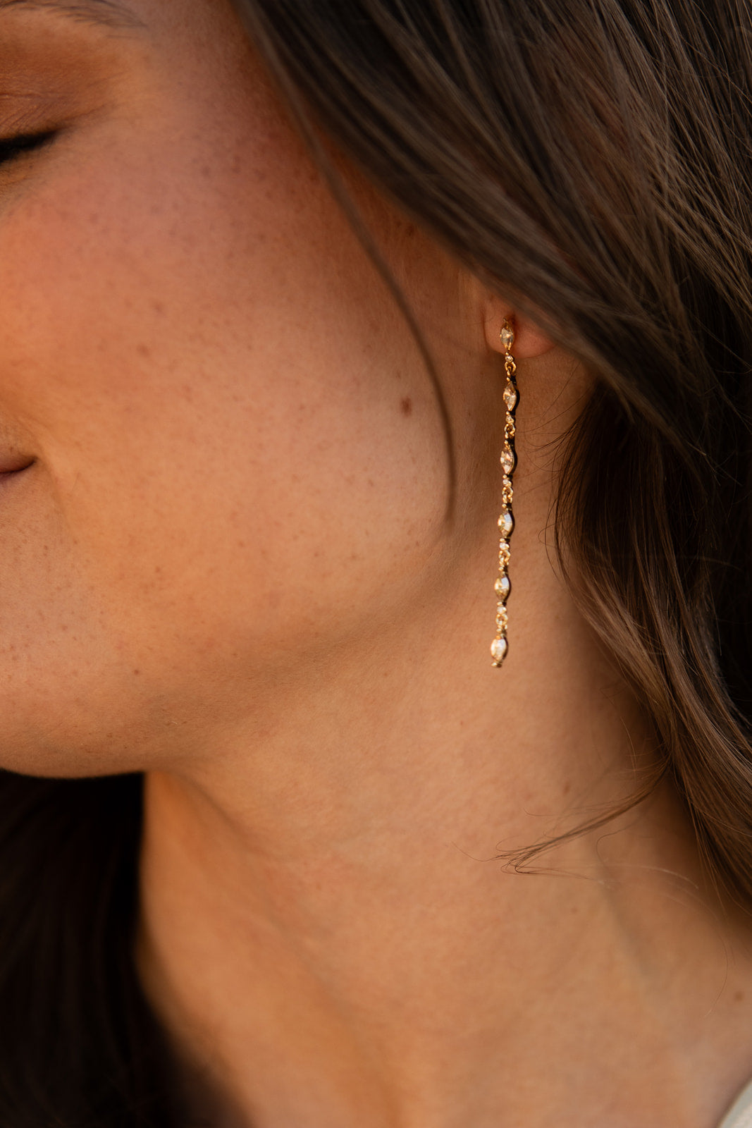 Valentine earrings champange