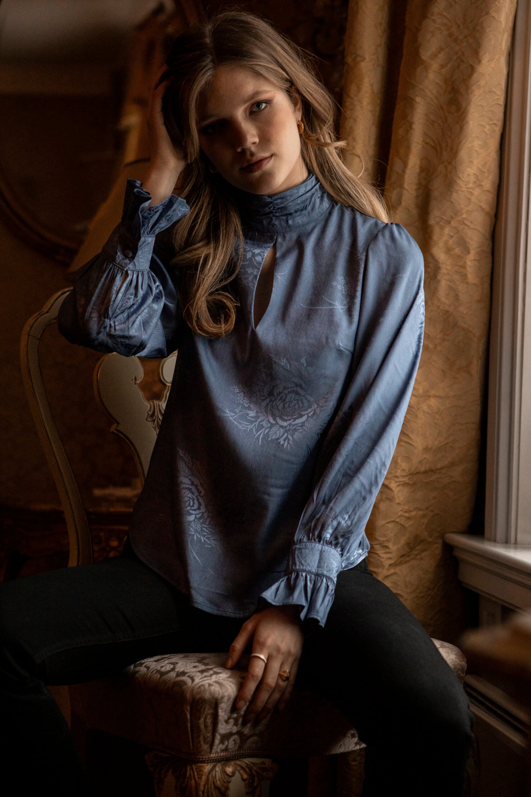 AW-22 Celicia bluse - blå