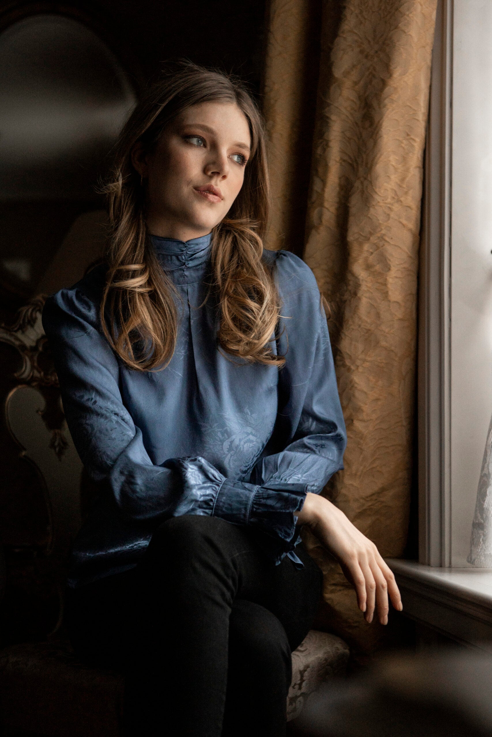 AW-22 Celicia bluse - blå