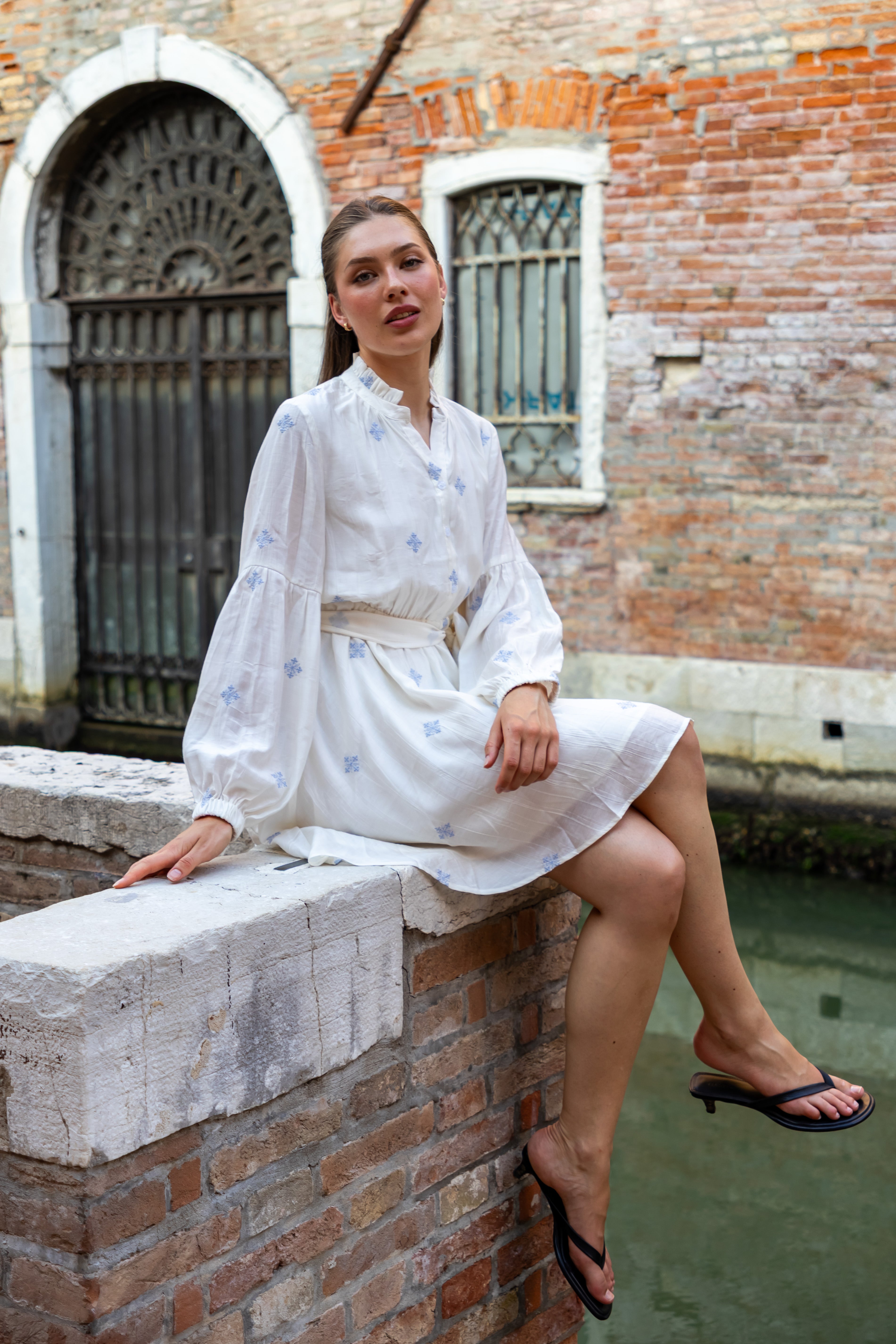 SS27 Sofia dress white
