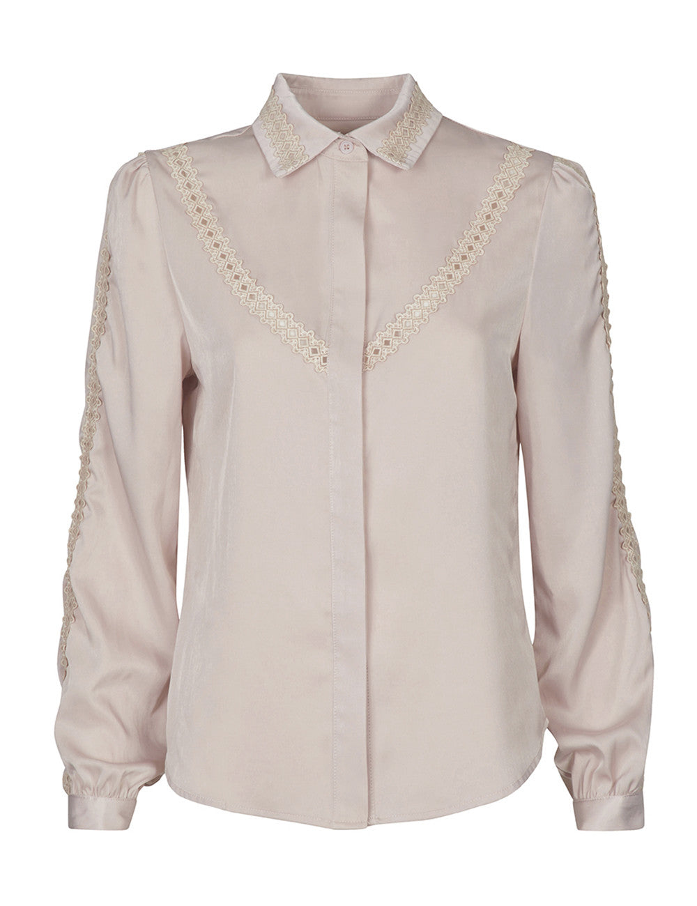 SS20 Ninon bluse - Gammelrosa