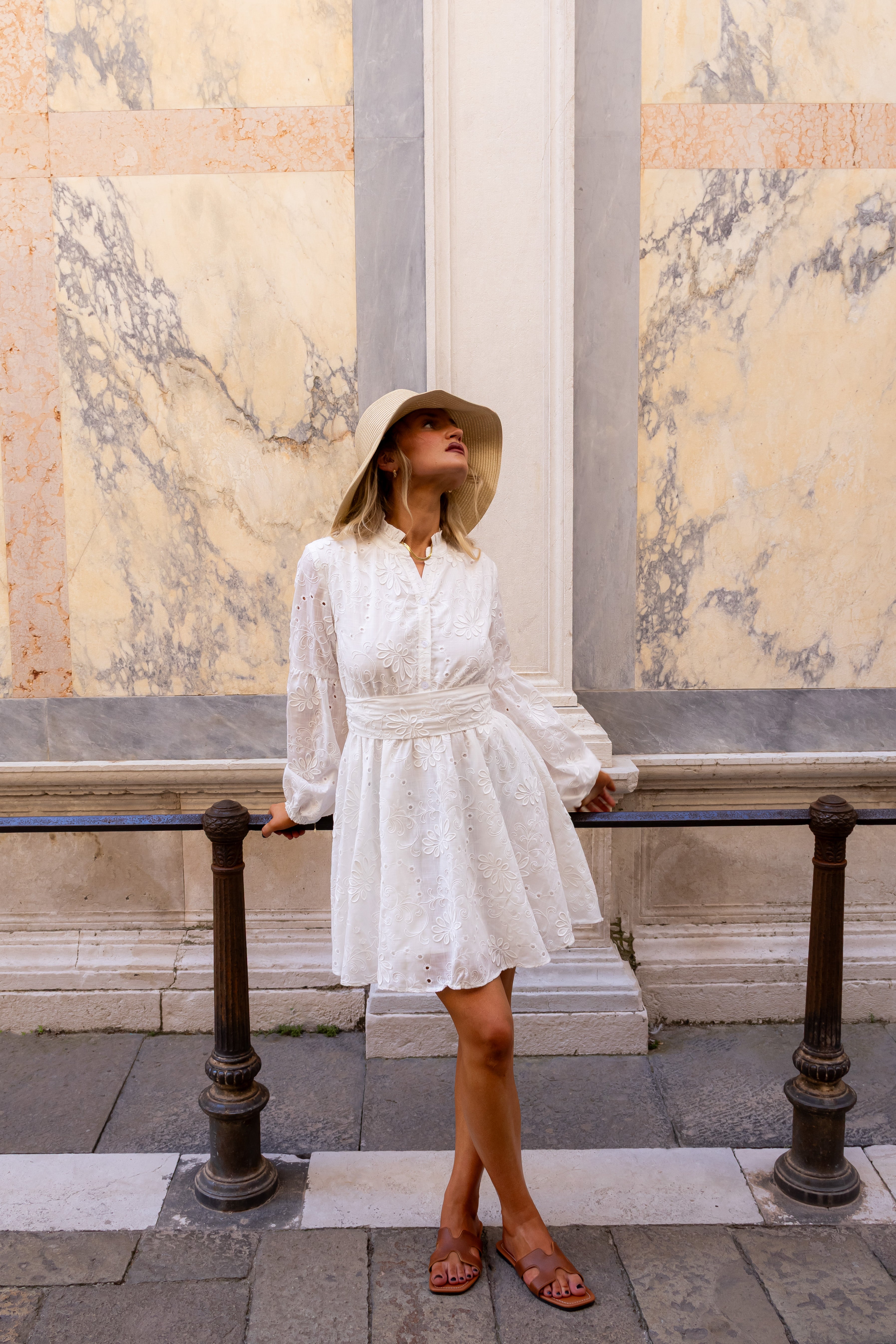 SS27 Gabriella dress white