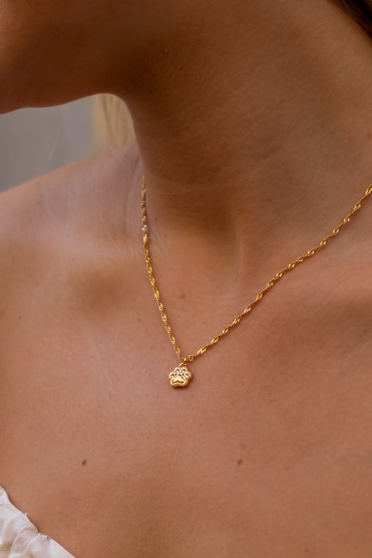 Forever paw necklace