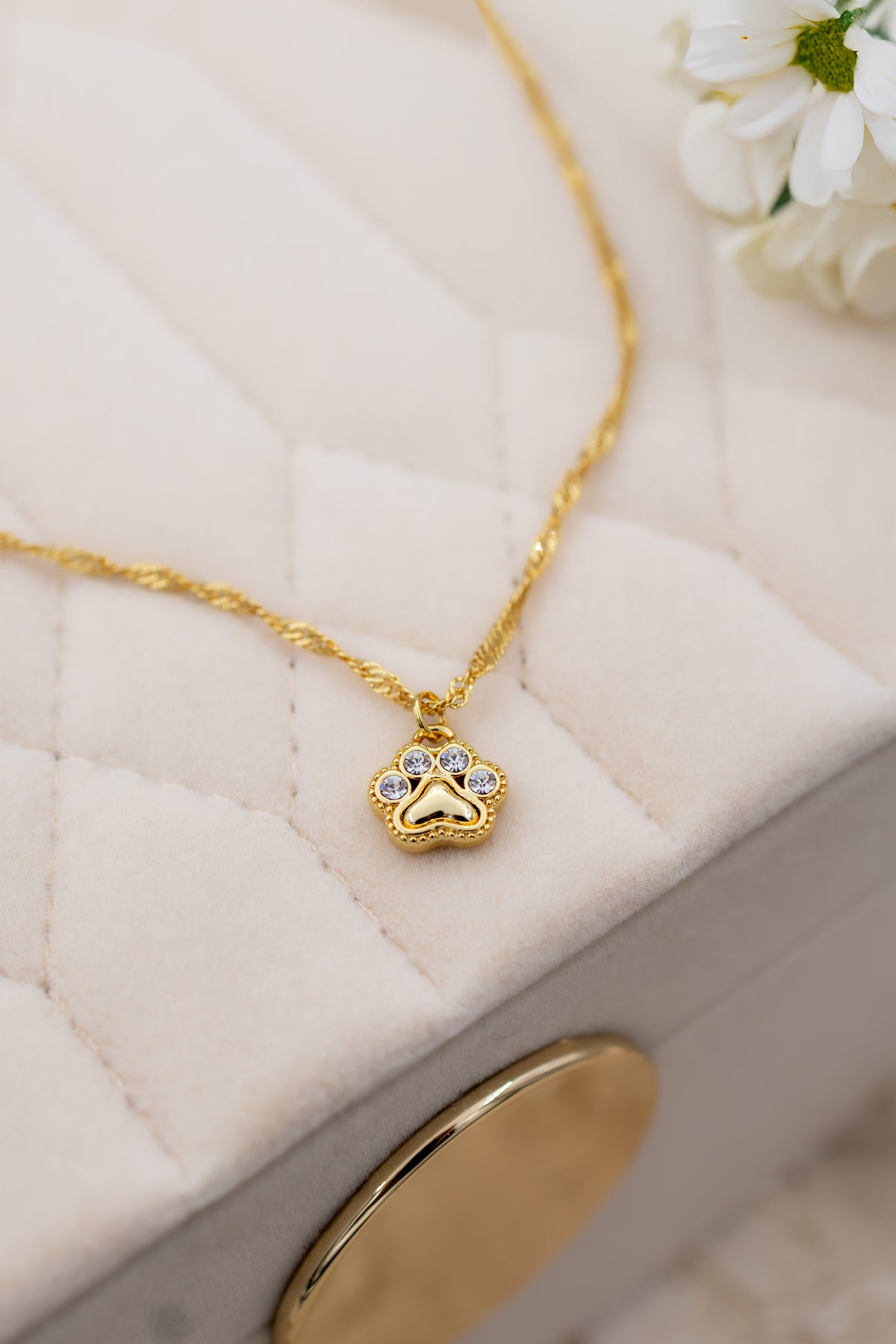 Forever paw necklace
