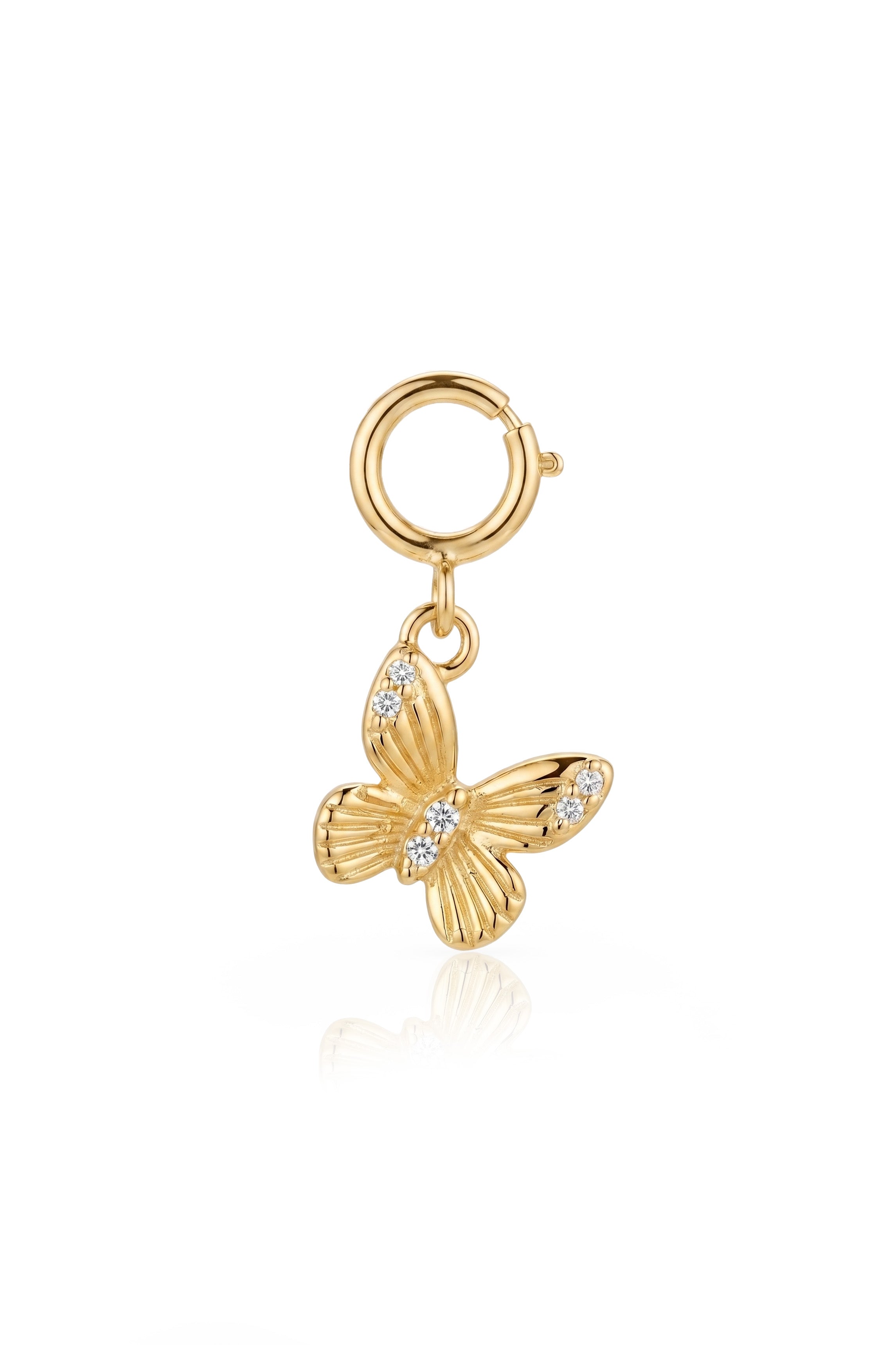 Fortuna butterfly charm