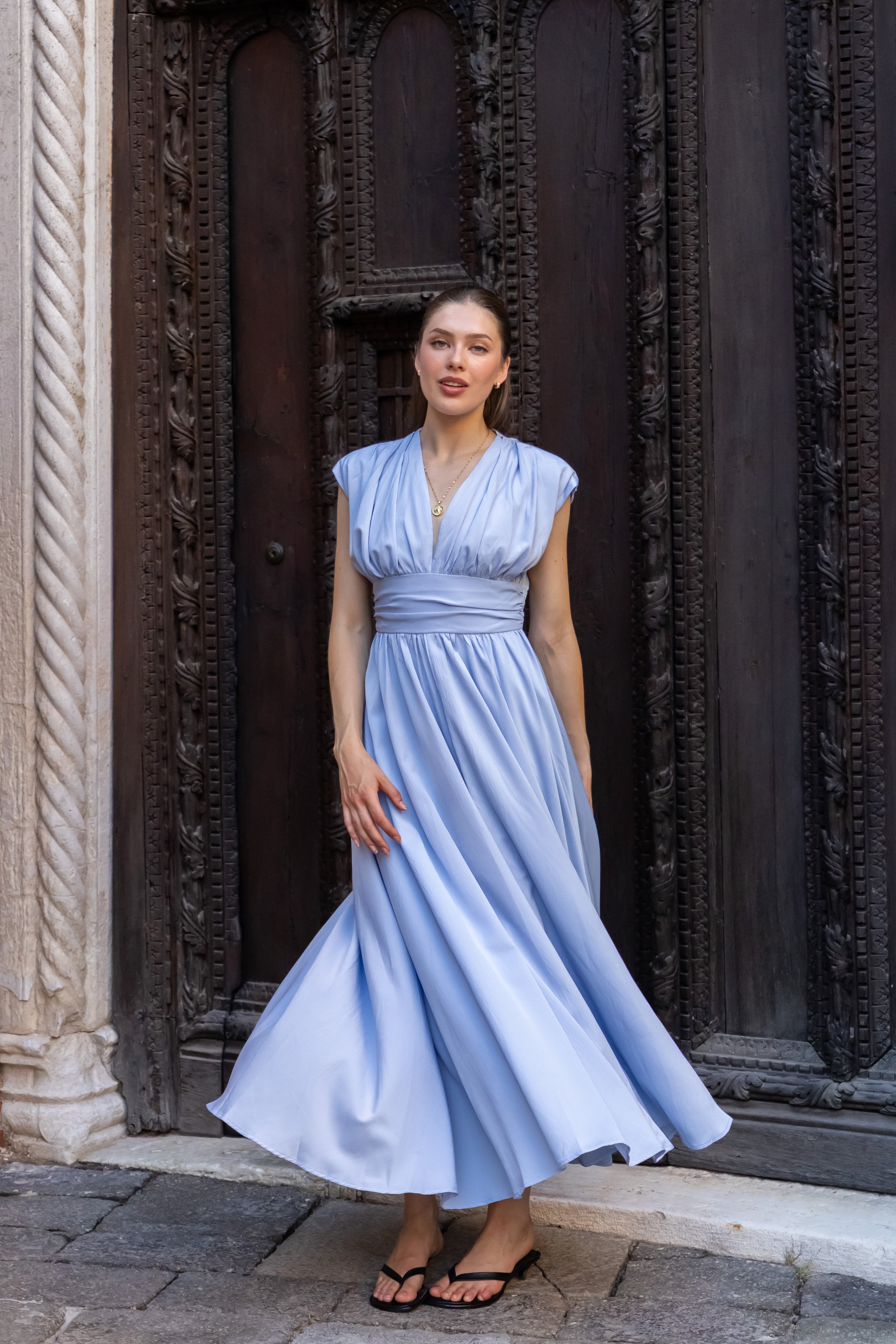SS27 Bella dress blue