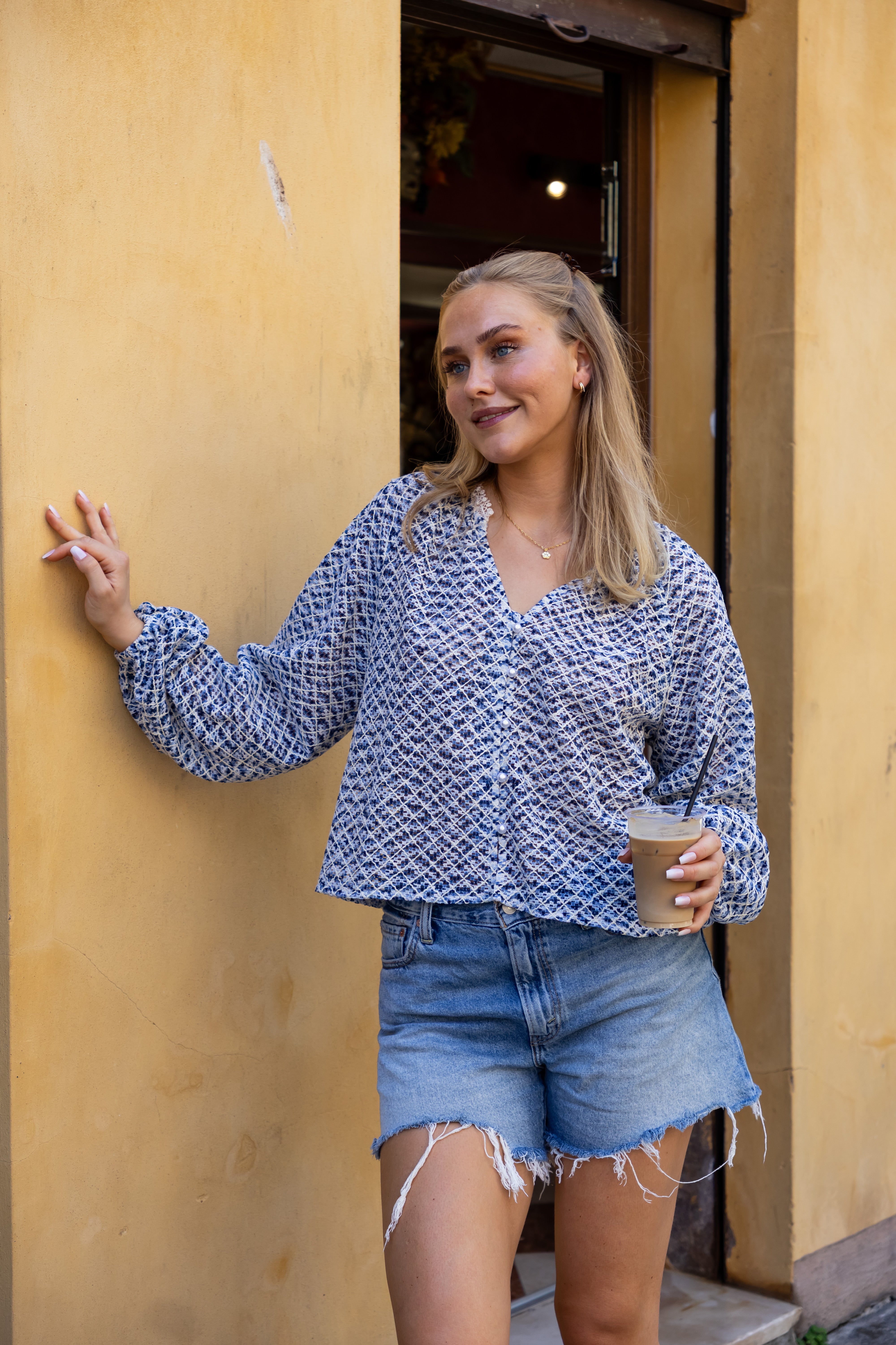 SS27 Bianca blouse blue