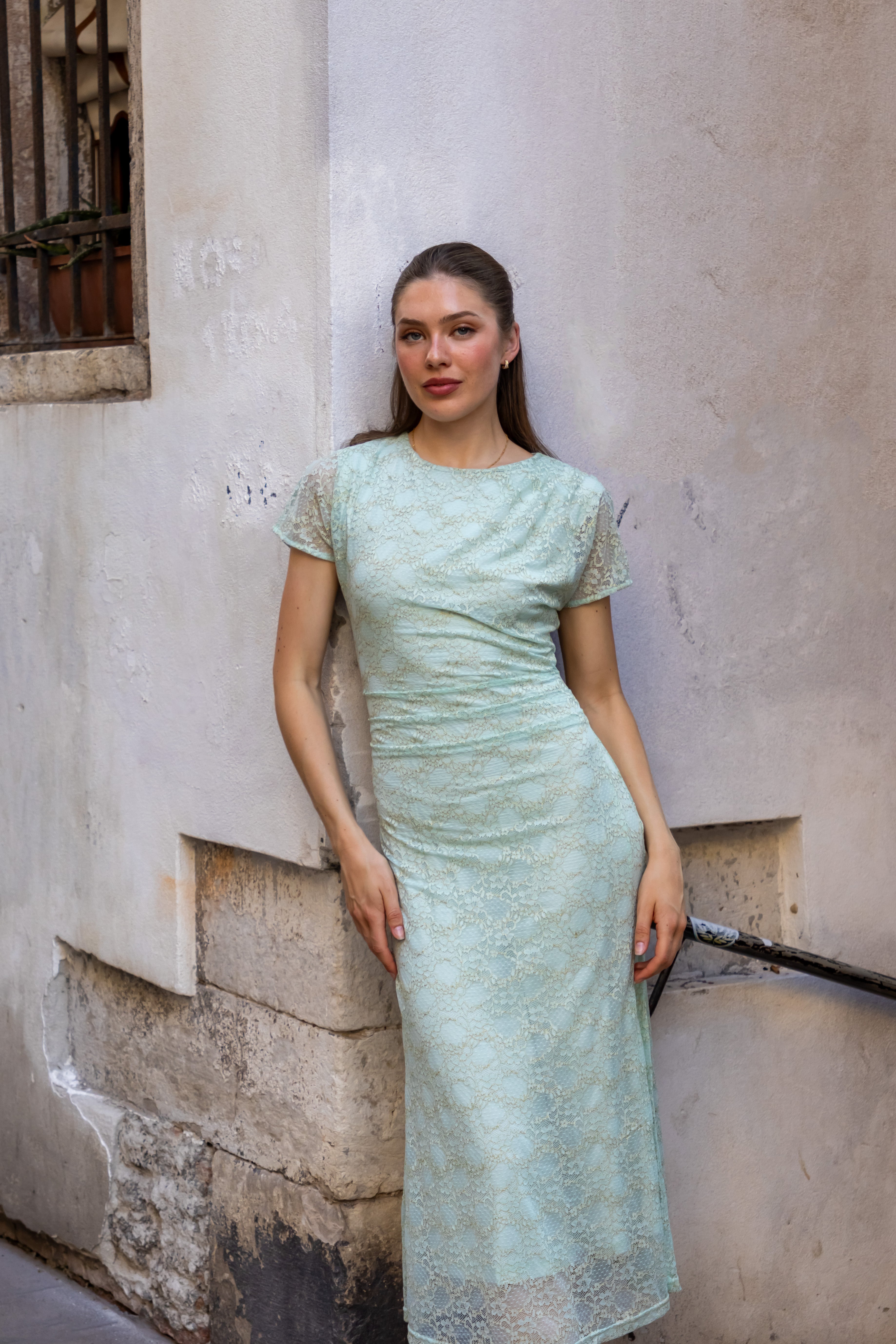 SS27 Bianca dress dusty green