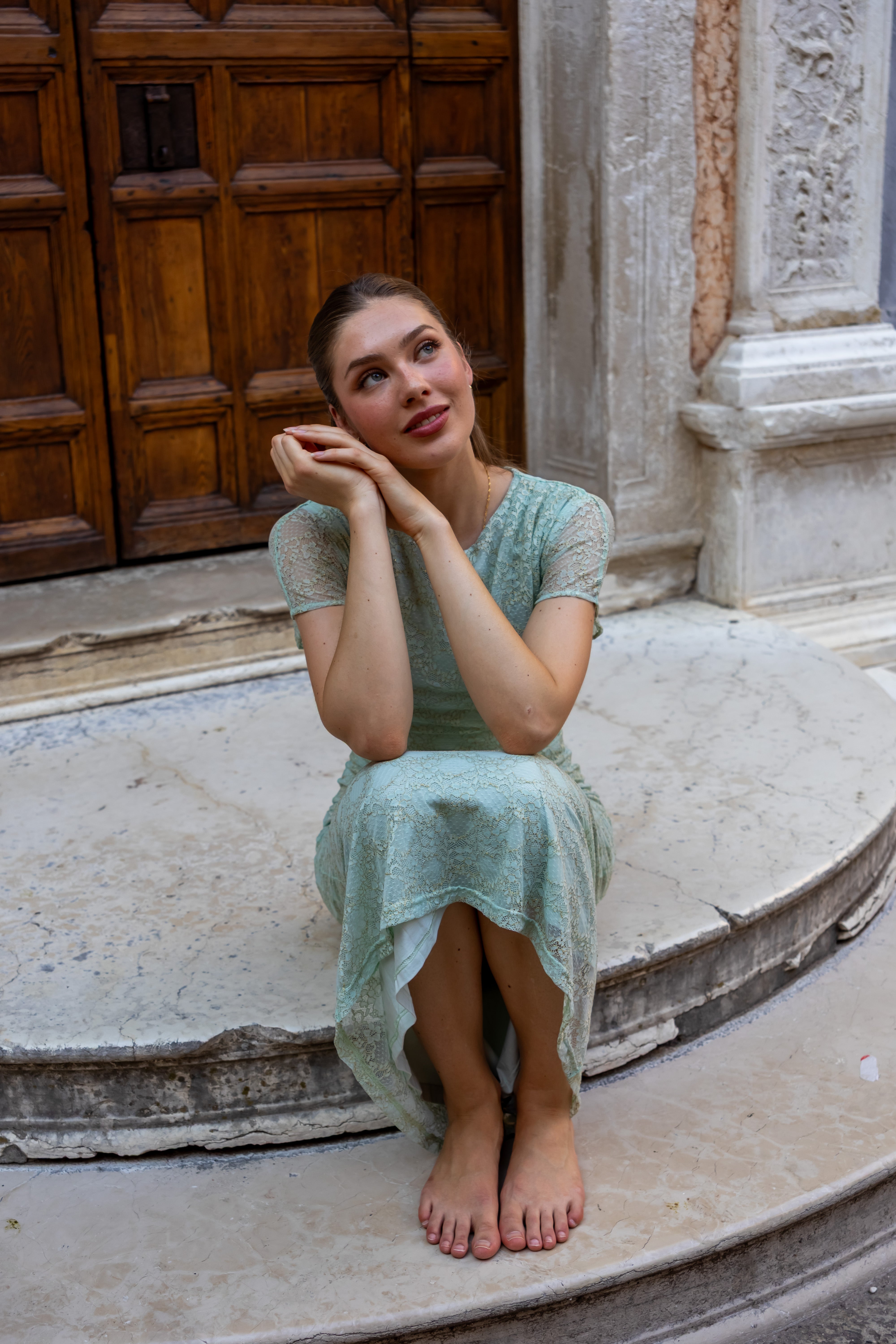 SS27 Bianca dress dusty green