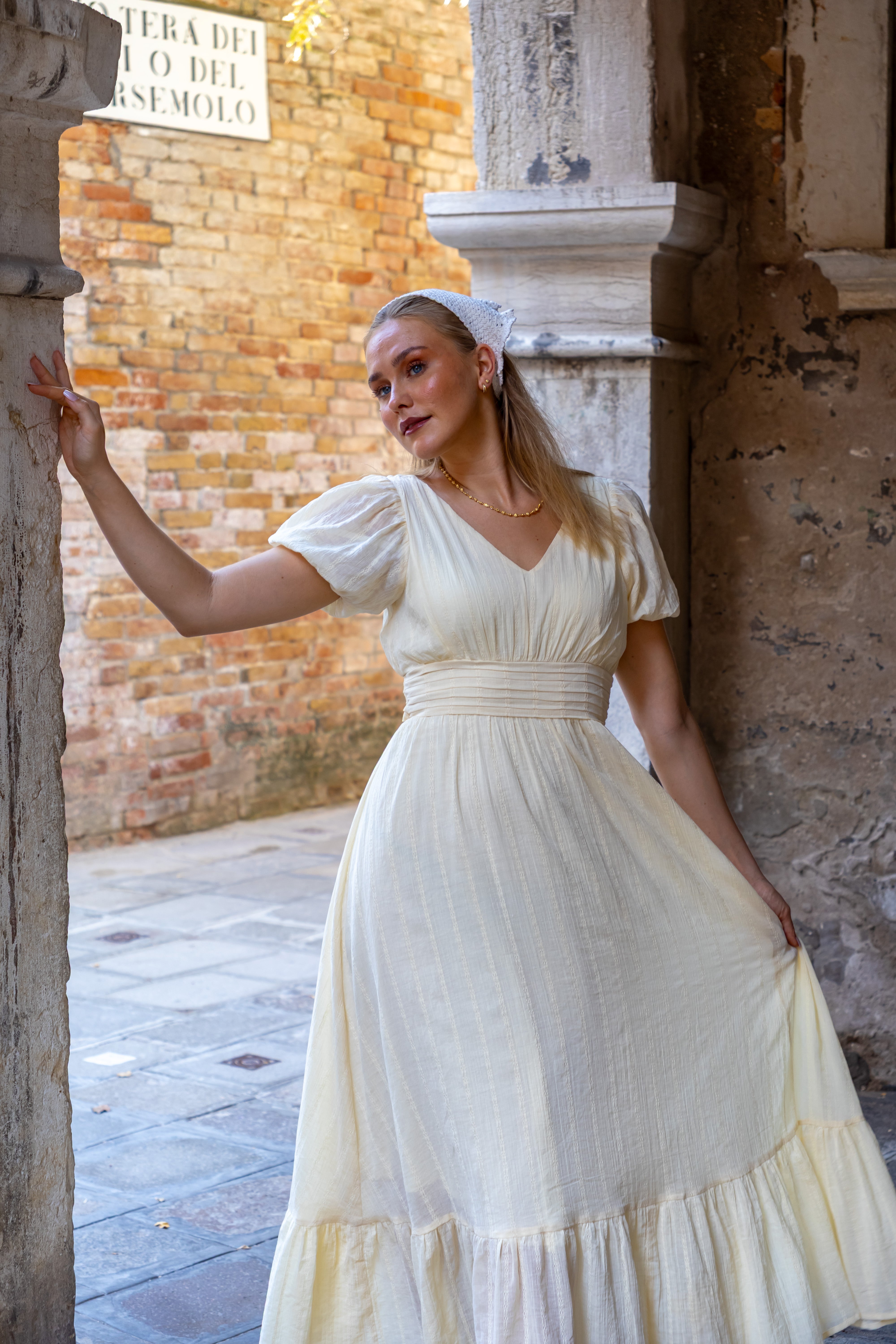 SS27 Carlotta dress light yellow