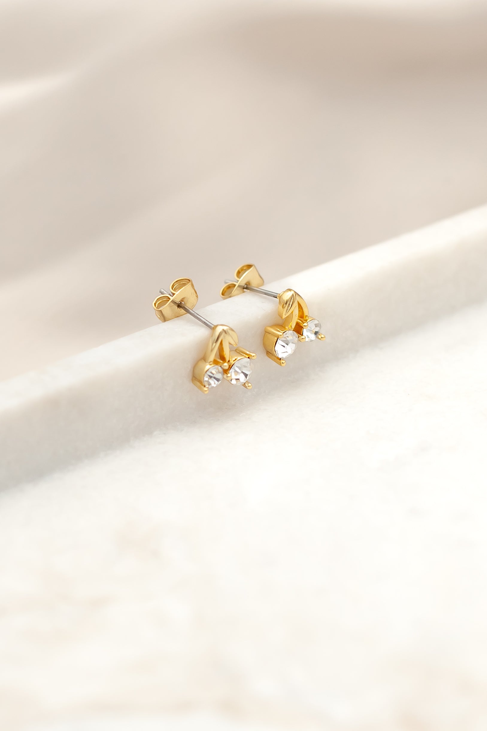 Cherry crystal earrings