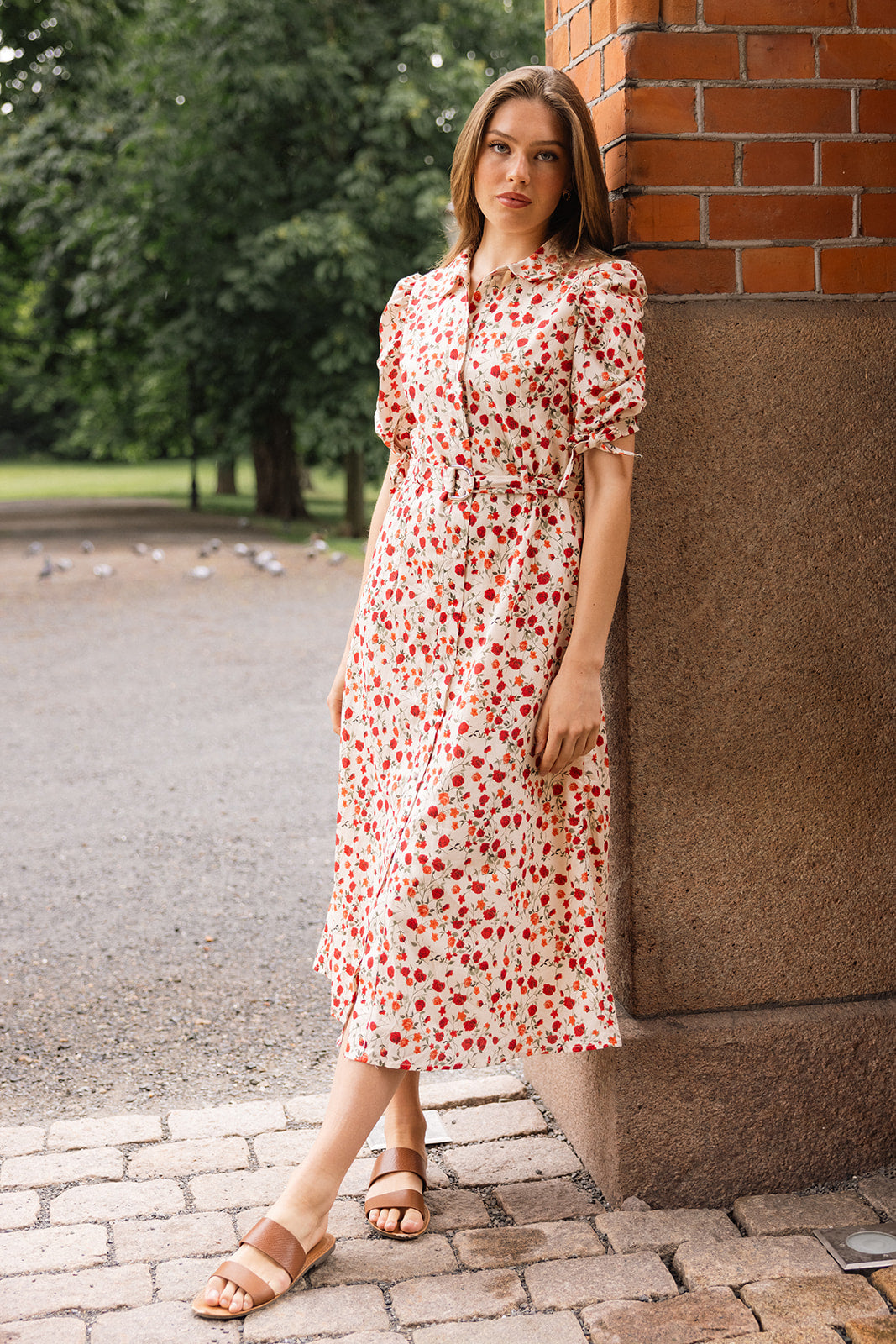 Genevieve dress red