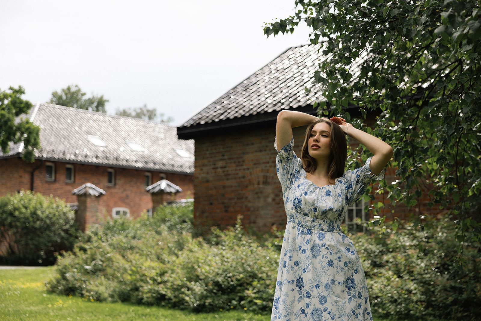 Cecilie dress white/blue