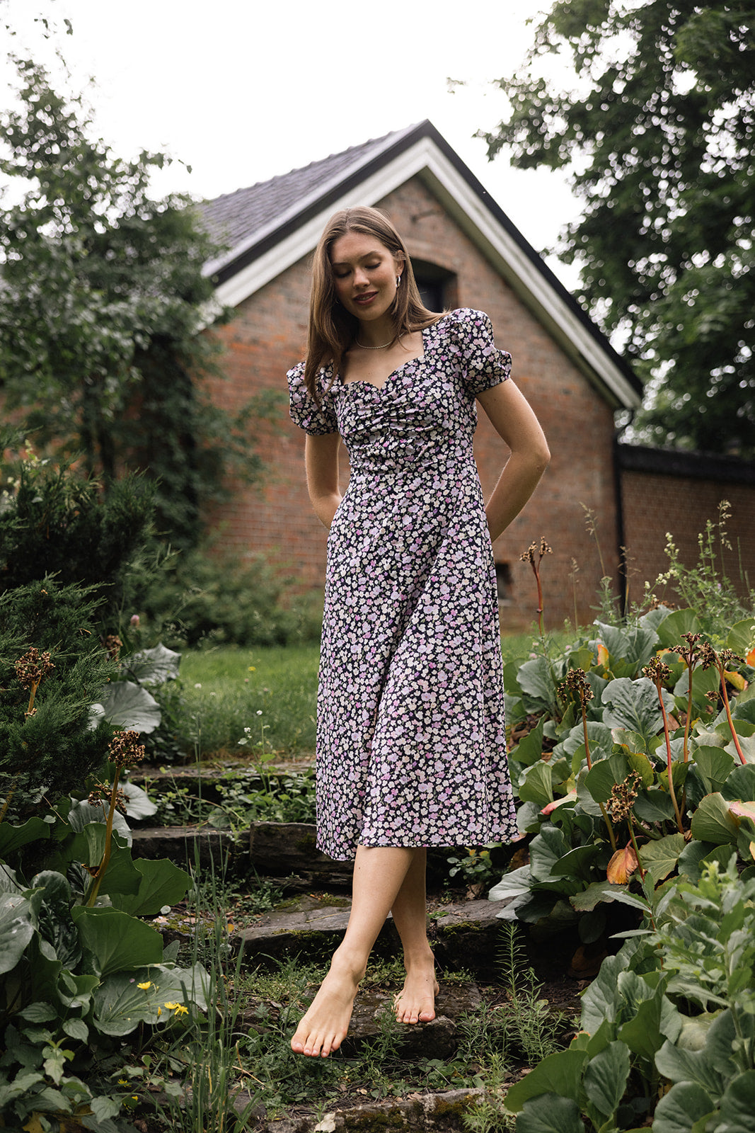 Liore dress black print