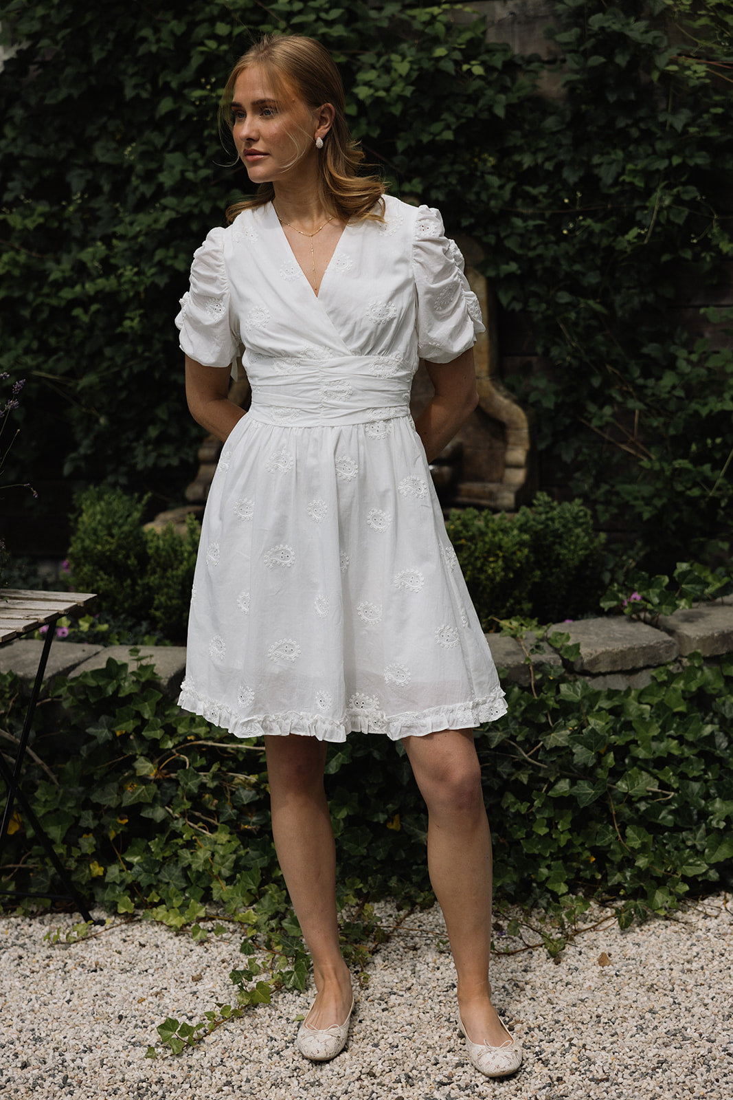 Aurelie dress white