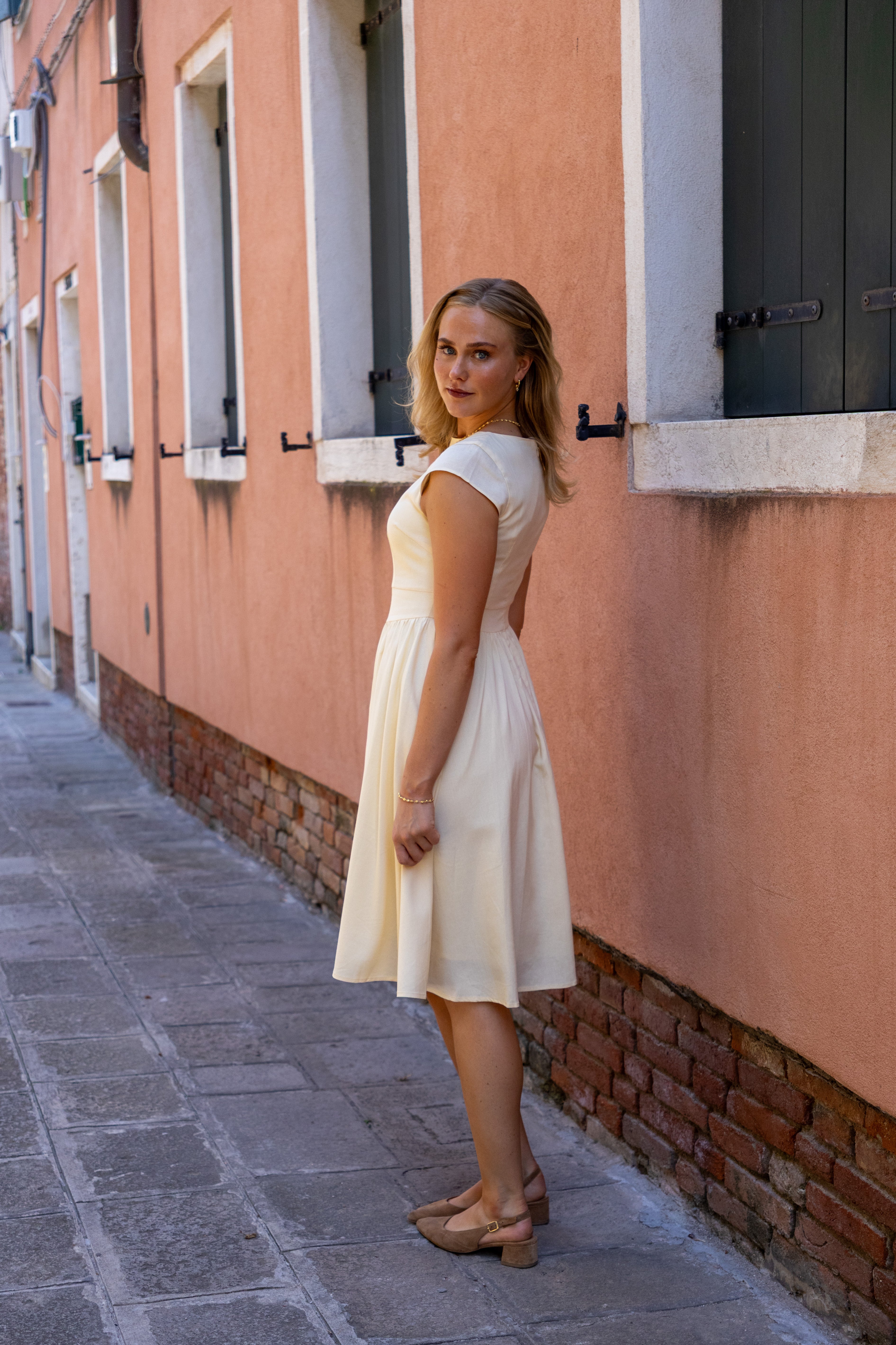 SS27 Lucia dress yellow