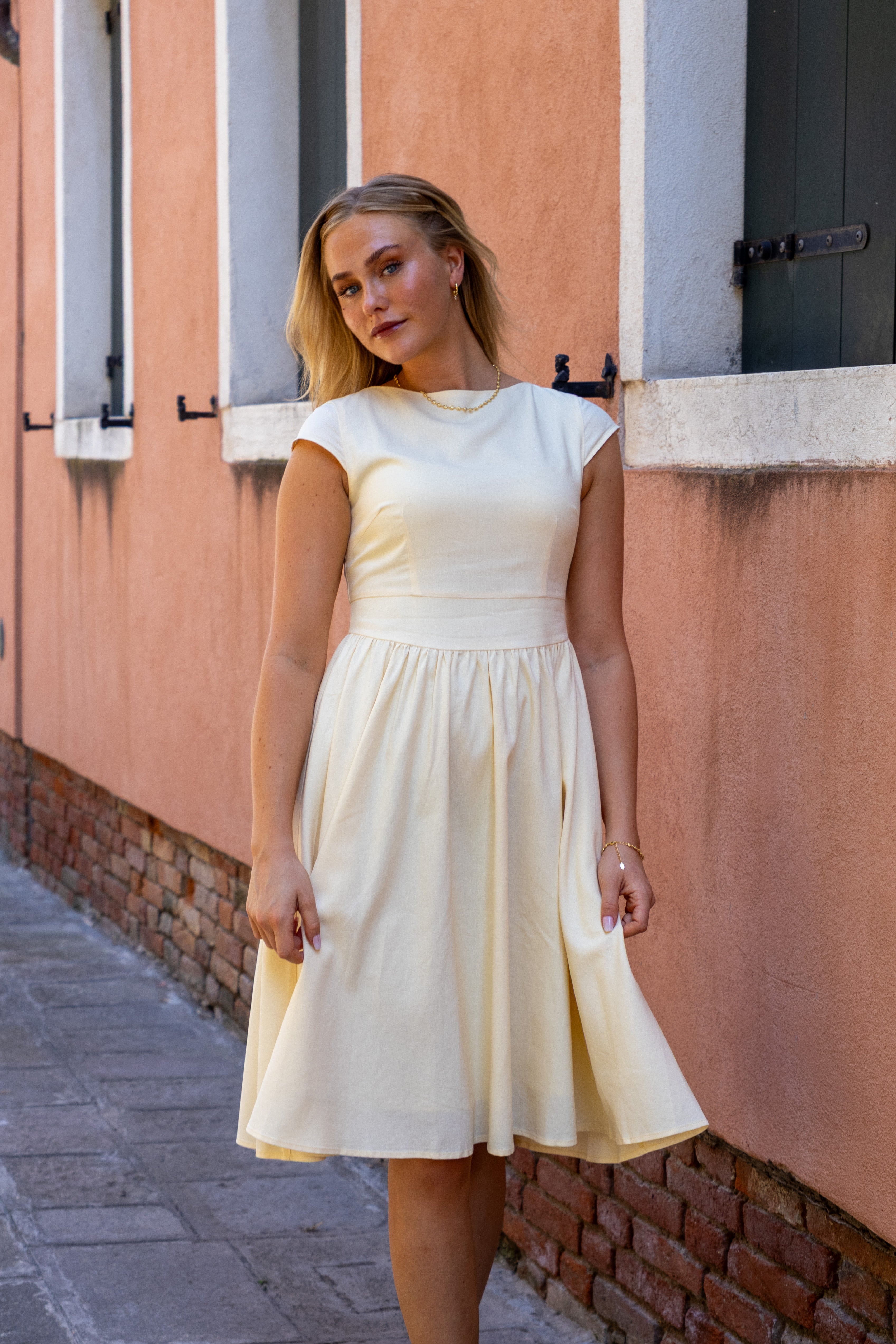 SS27 Lucia dress yellow