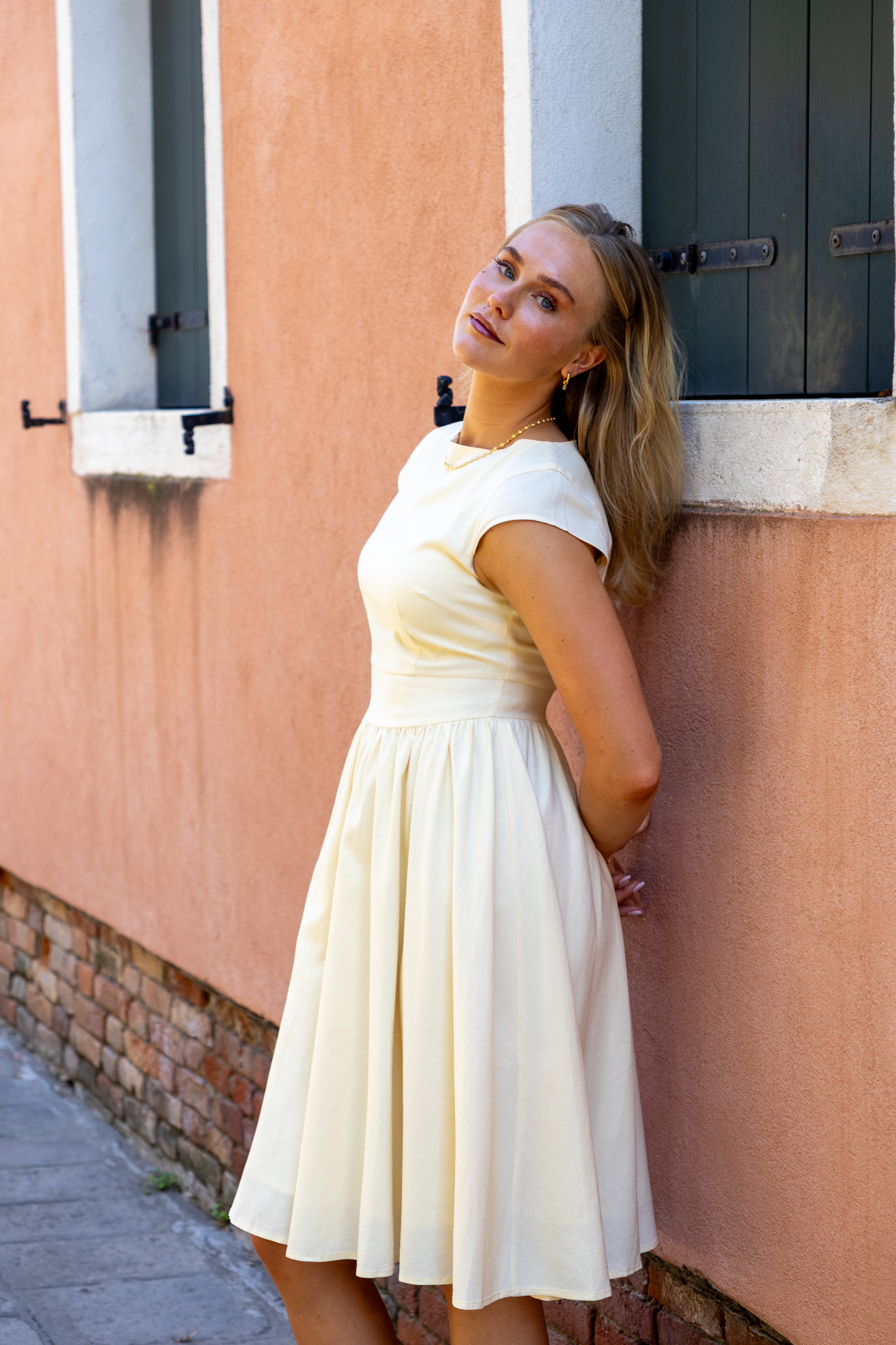 SS27 Lucia dress yellow