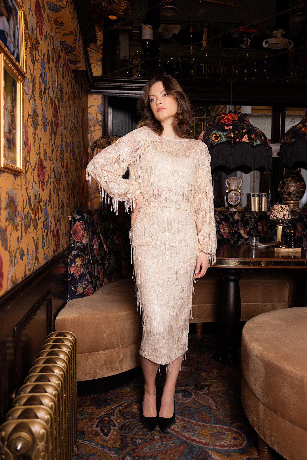 AW26 Eloise long skirt creme