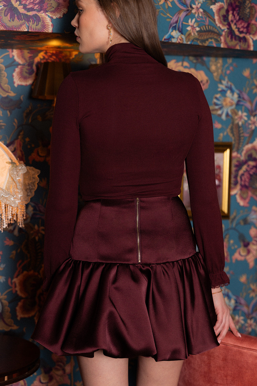 AW26 Cleo top burgundy