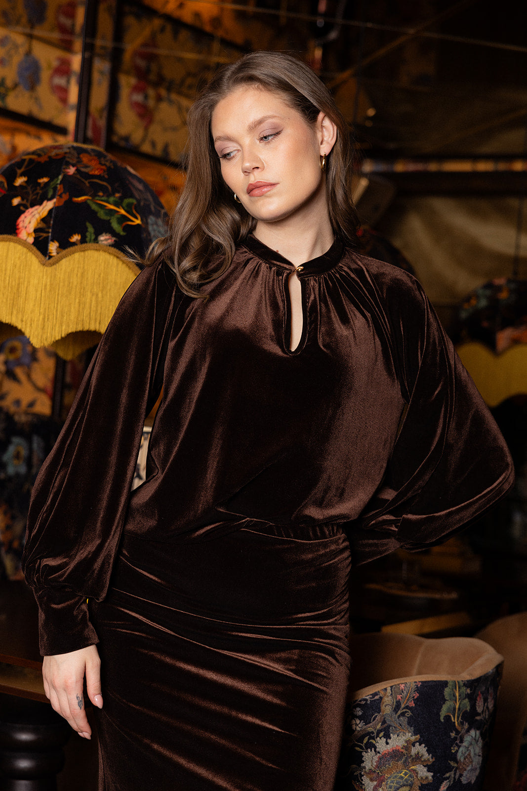 AW26 Amina skirt brown